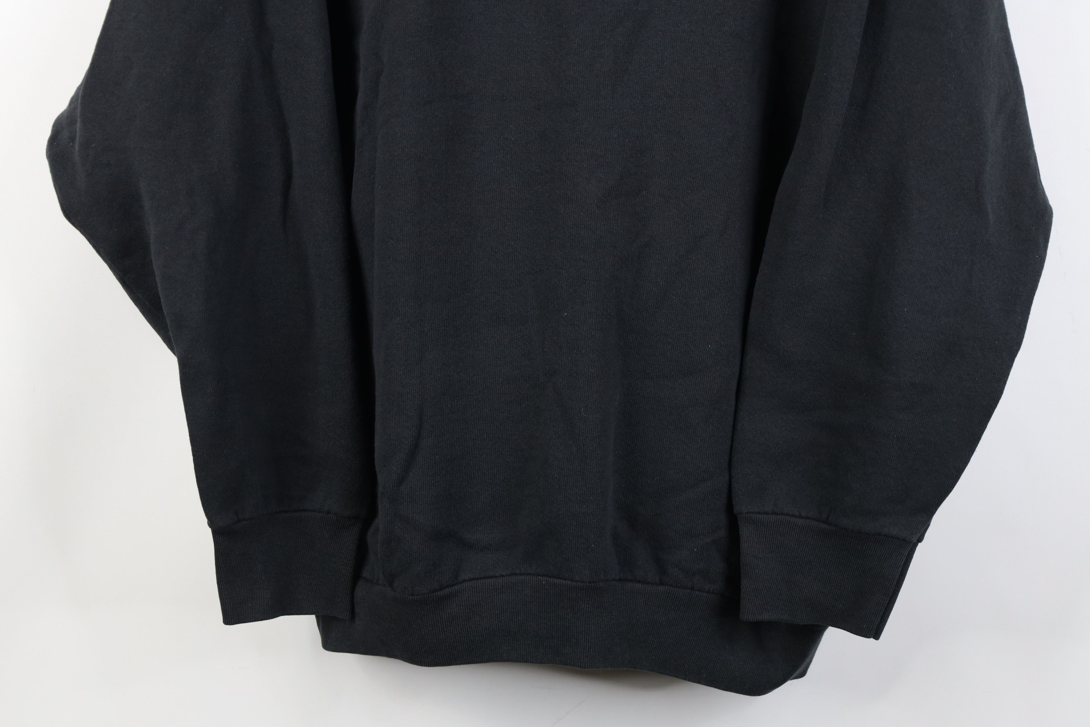 Vintage Vintage 90s Streetwear Blank Crewneck Sweatshirt Black USA Size XL / US 12-14 / IT 48-50 - 3 Thumbnail