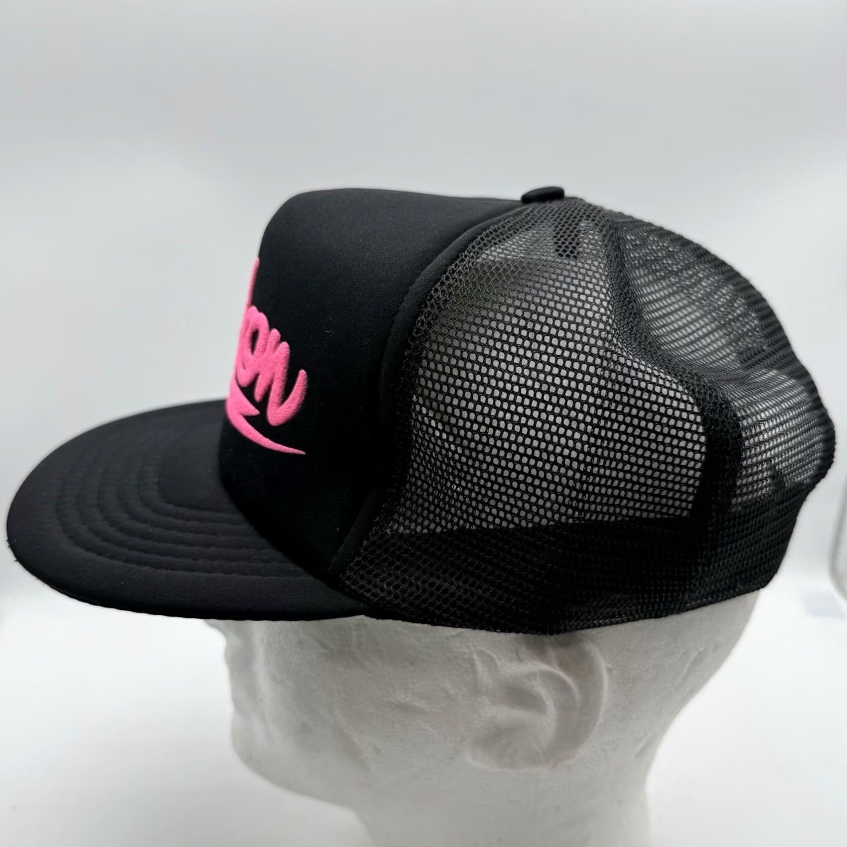 Pinko VINTAGE LONDON ENGLAND Black Neon Pink SnapBack Trucker Hat Cap Hipster Hat Unbranded Adjustable Snapback Unisex Adults Men Women Men Women Size ONE SIZE - 3 Thumbnail