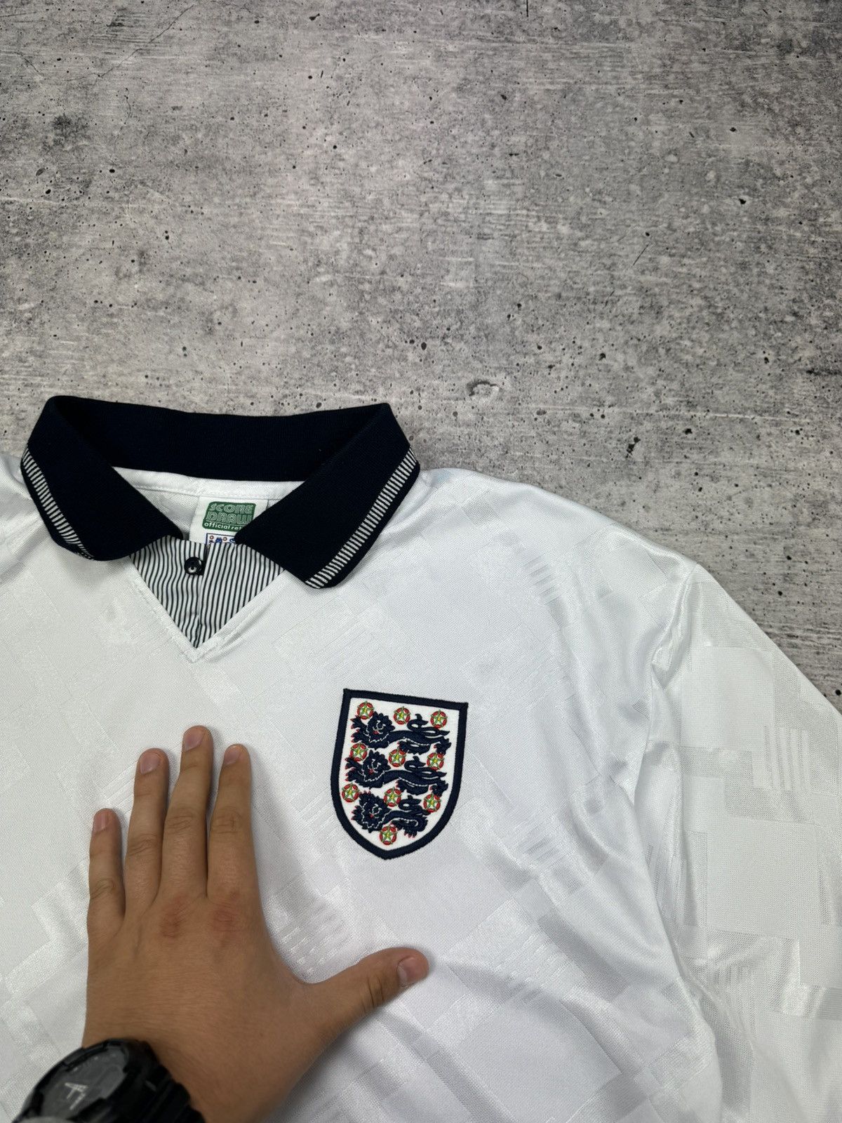 Vintage Vintage Blokecore England 1990-1992 Football Soccer Jersey Size US L / EU 52-54 / 3 - 6 Thumbnail