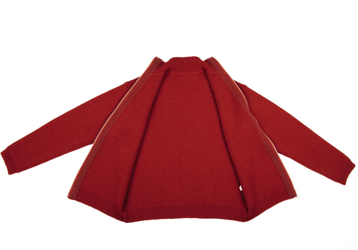 Yohji Yamamoto Yohji Yamamoto Wool High Neck Zip Knit Blouson Size US L / EU 52-54 / 3 - 7 Thumbnail