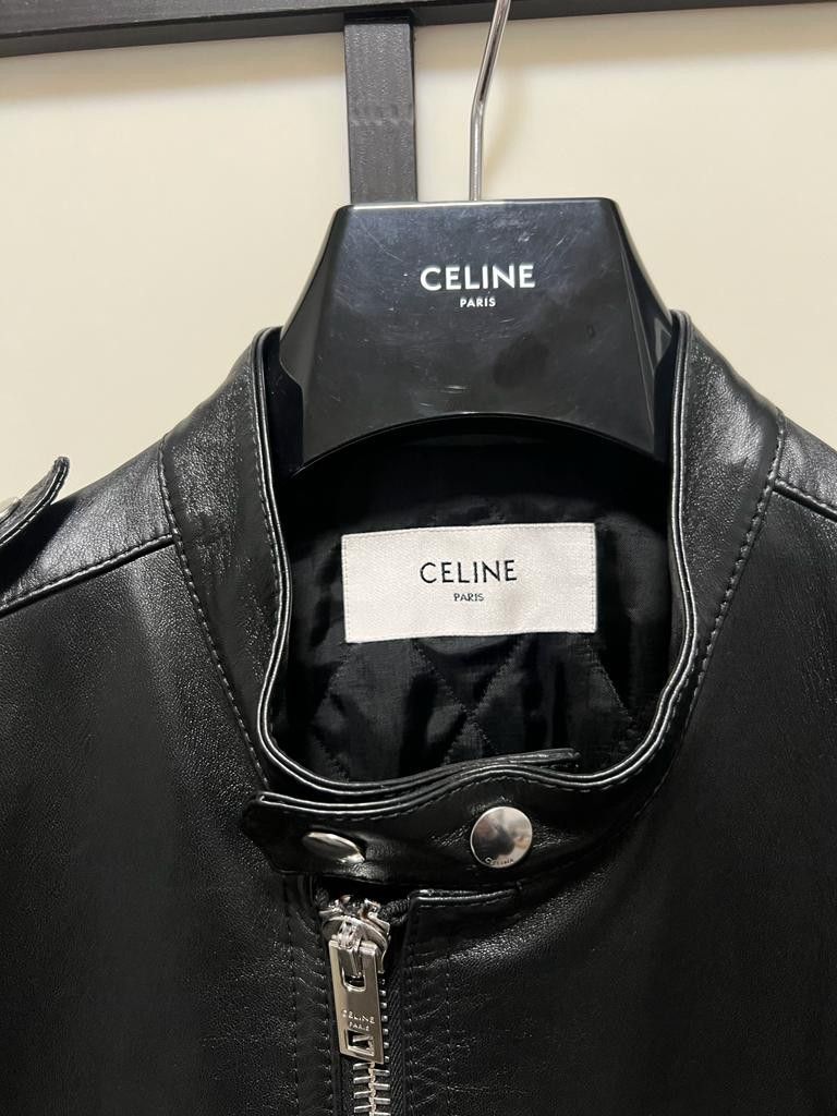 Celine SS24 Sample Racer Blouson Lambskin Jacket Size US S / EU 44-46 / 1 - 12 Thumbnail
