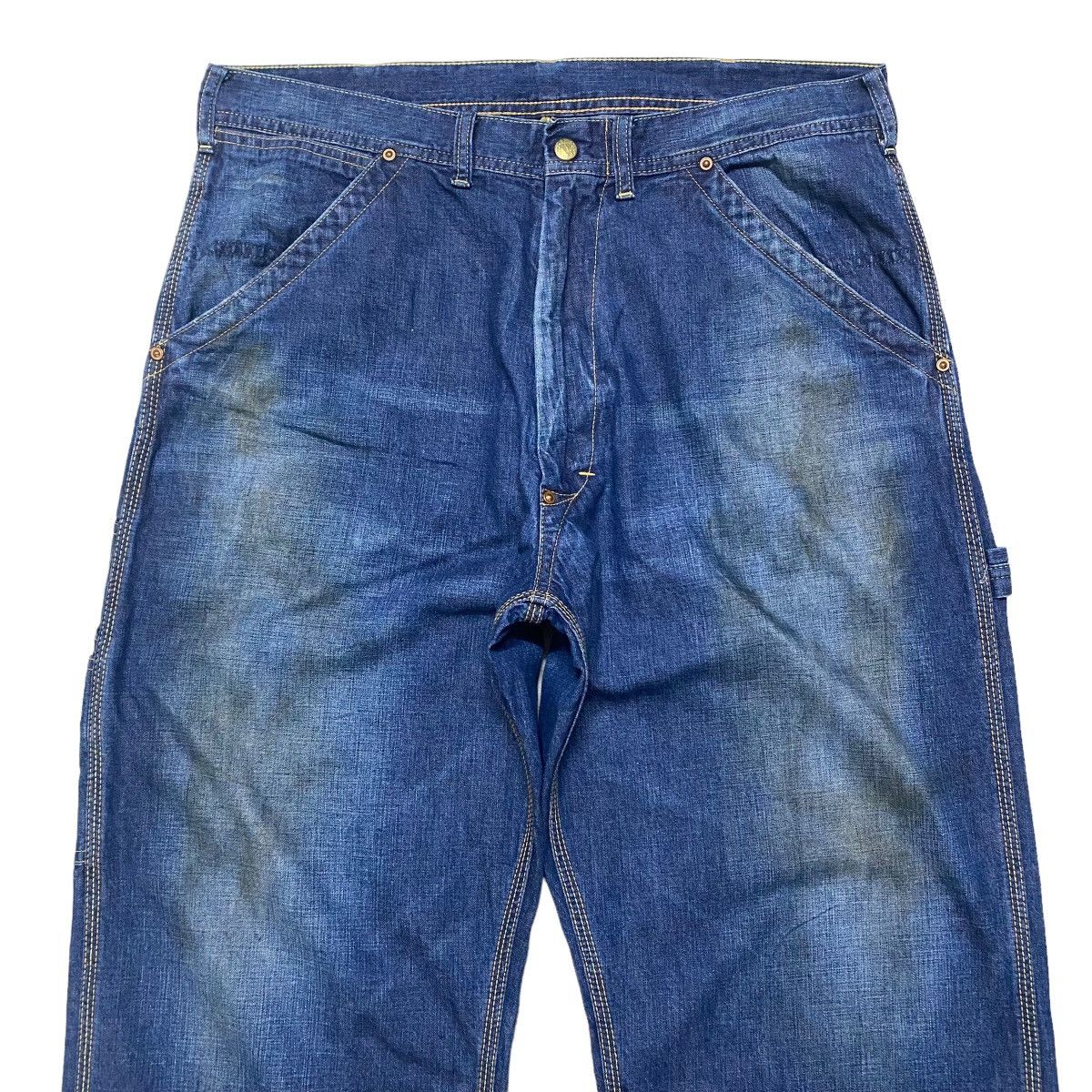 Bape Vintage Bape Denim Carpenter Pants Oiled Coated Size US 34 / EU 50 - 3 Thumbnail