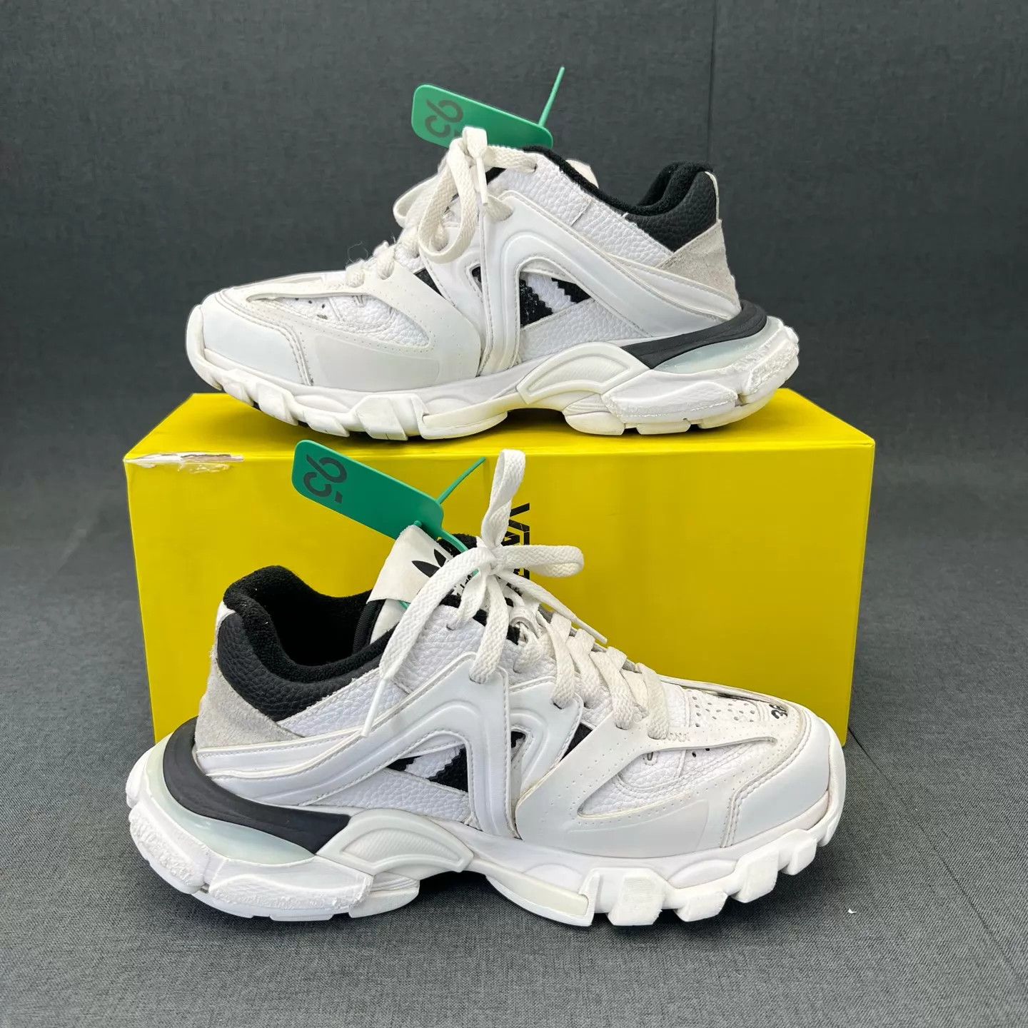 Balenciaga Balenciaga Track x Adidas Black & White Size 36 Mint Boxed Size US 5.5 / IT 35.5 - 3 Thumbnail