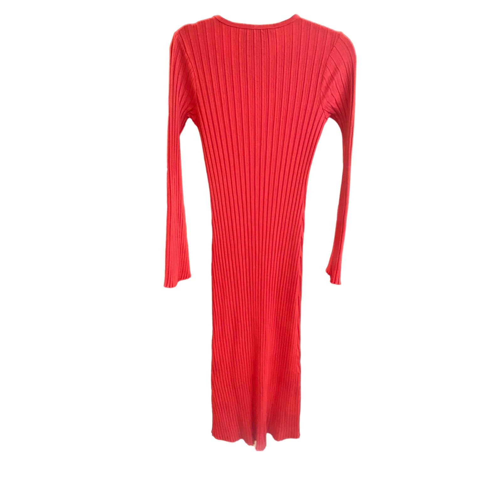 Simon Miller Simon Miller Wells Midi Dress Rust Wide Ribbed Knit M Size M / US 6-8 / IT 42-44 - 3 Thumbnail