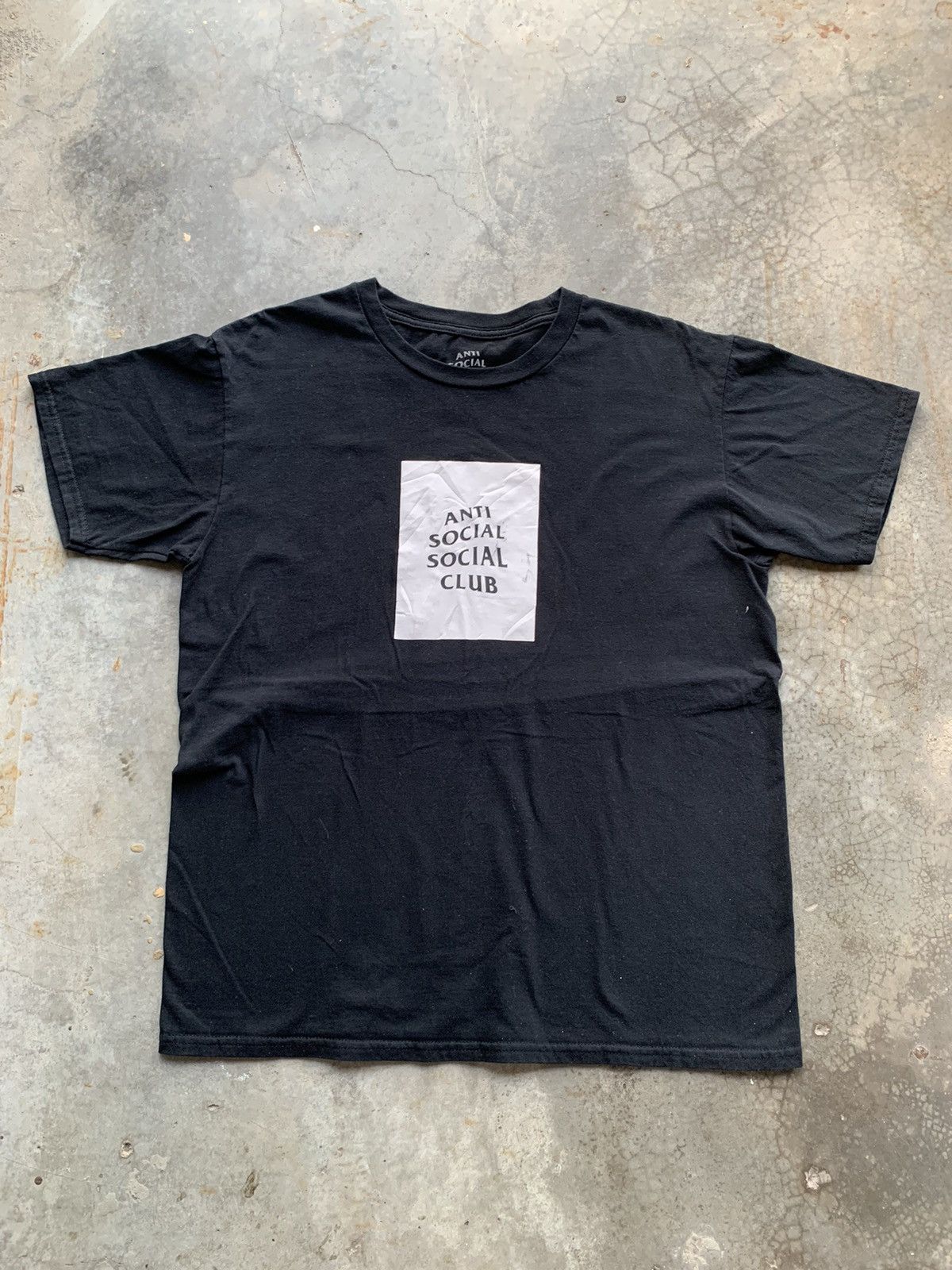 image of Anti Social Social Club Anti Social Sovial Club Logo Tshirt in Black, Men's (Size Medium)