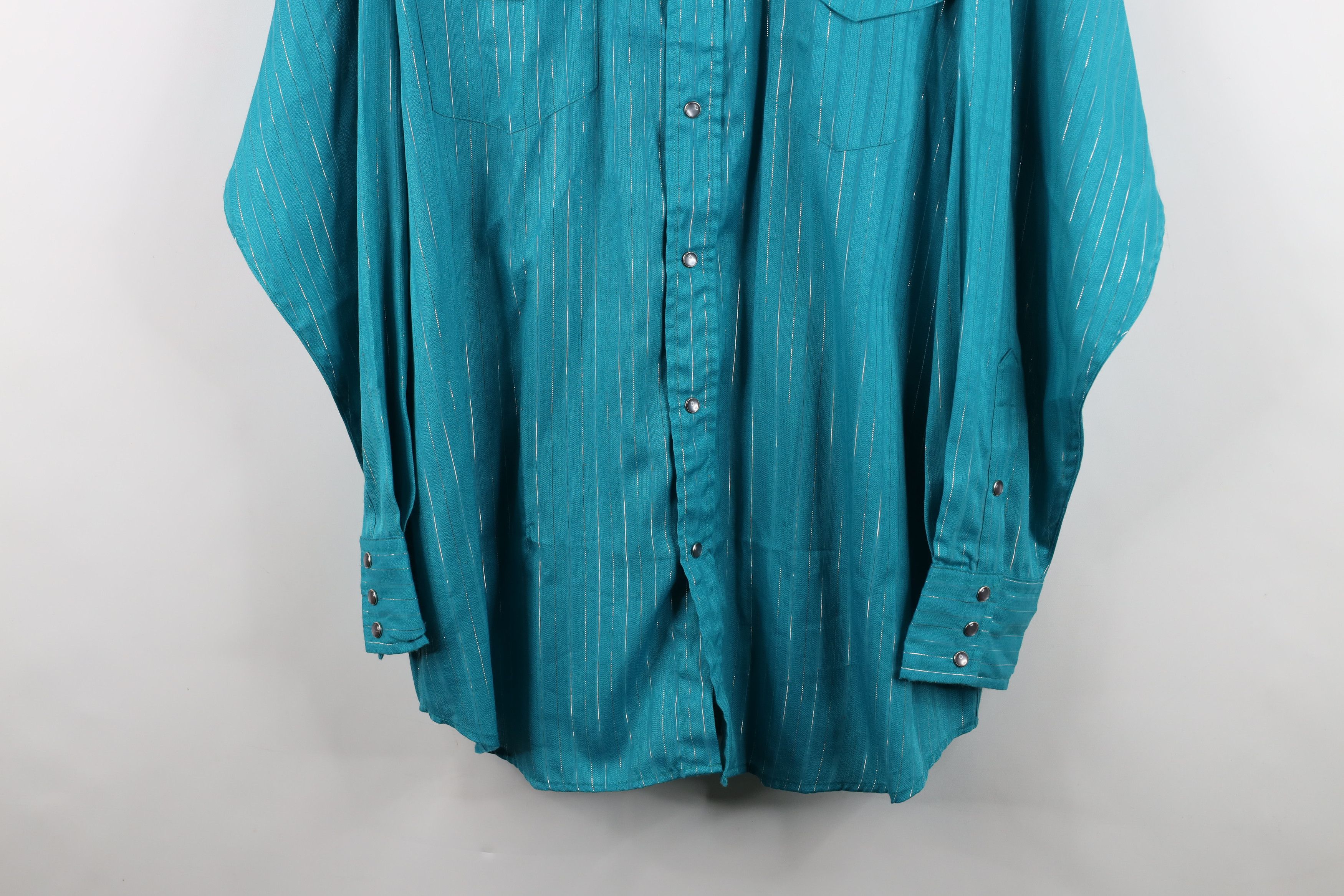 Vintage Vintage 90s Rockabilly Striped Cowboy Western Button Shirt Size US M / EU 48-50 / 2 - 3 Thumbnail