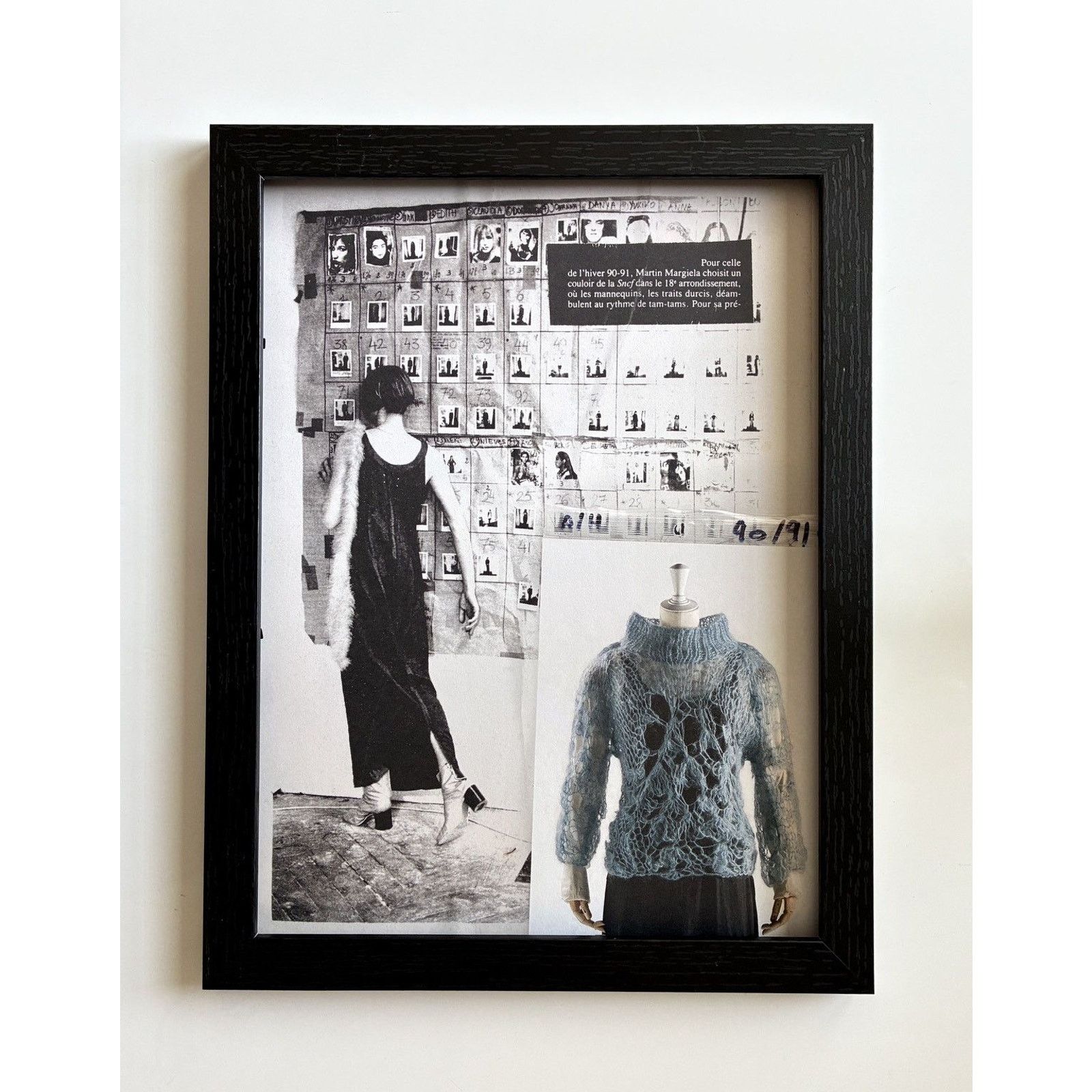 Maison Margiela × Vintage Maison Margiela Archive Fashion runway photo framed 9x12 Size ONE SIZE - 1 Thumbnail