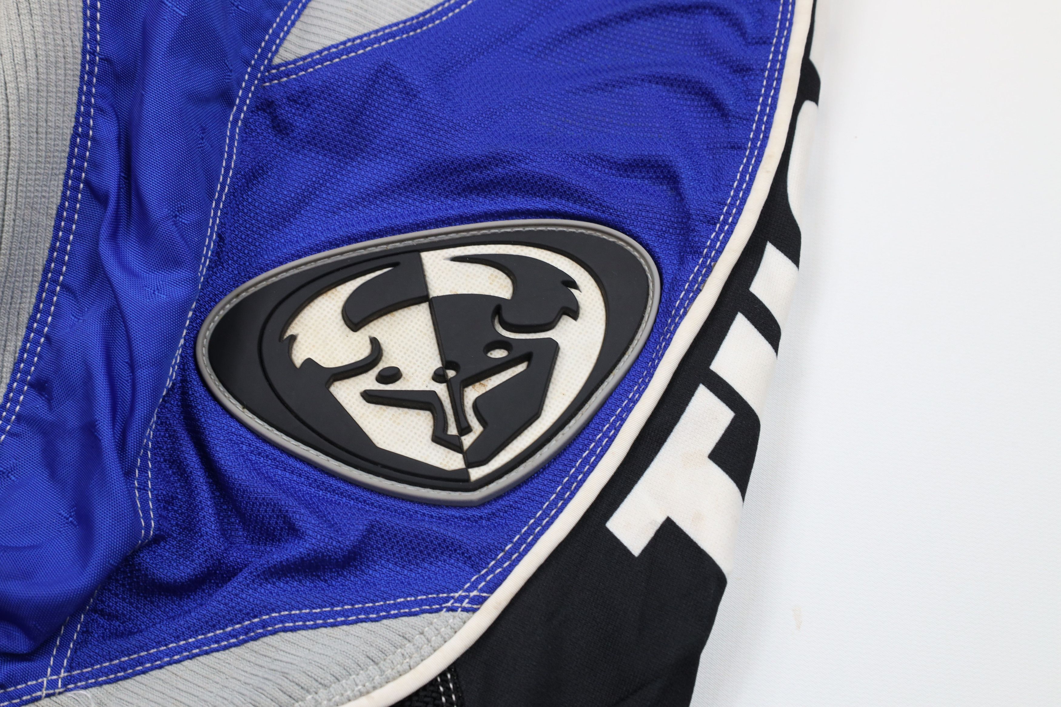 Vintage Vintage Thor Racing Leather Trim Motocross Racing Pants Blue Size US 32 / EU 48 - 7 Thumbnail