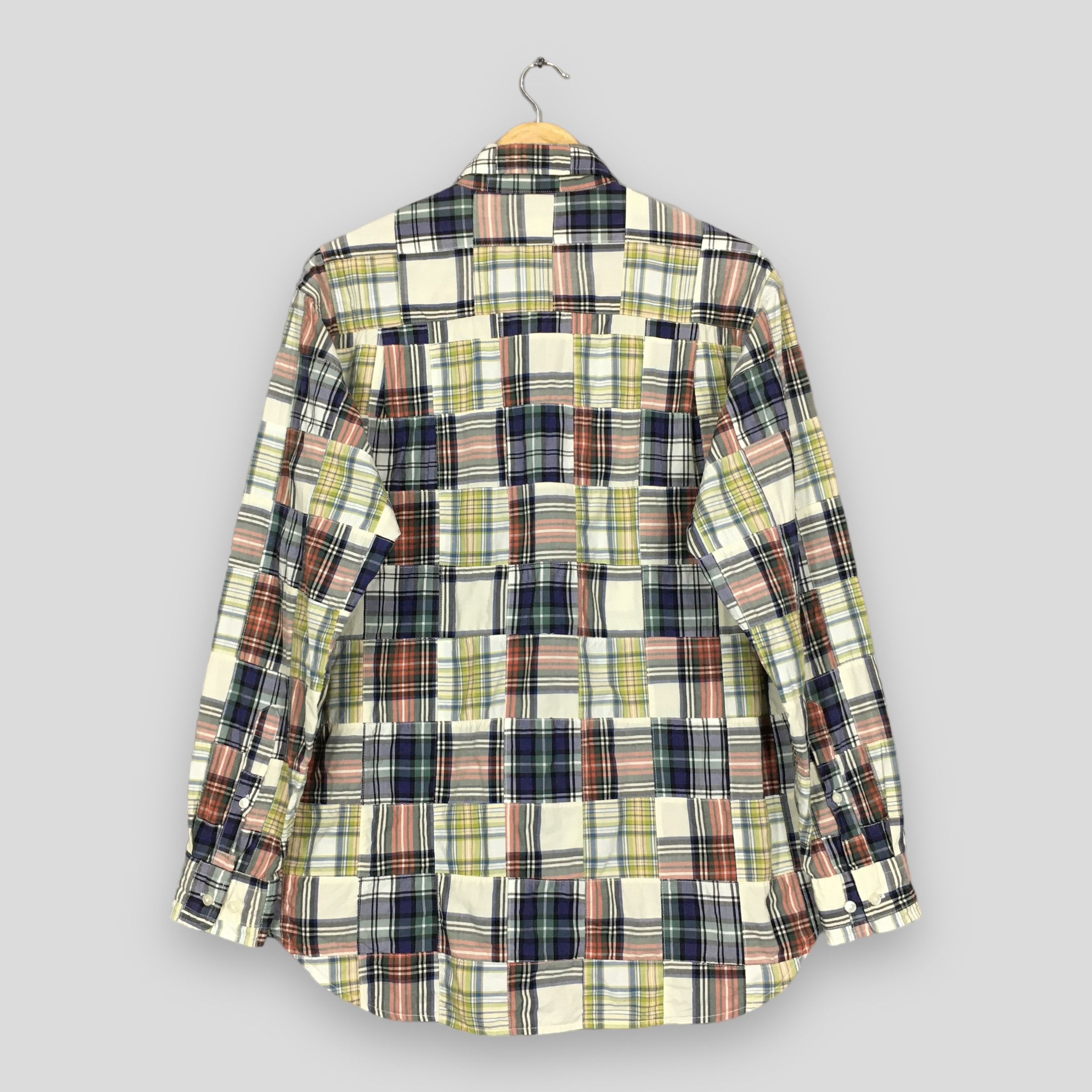 Flannel Vintage Crocodile Patchwork Checkered Rebuild Flannel Shirt Size US L / EU 52-54 / 3 - 8 Thumbnail