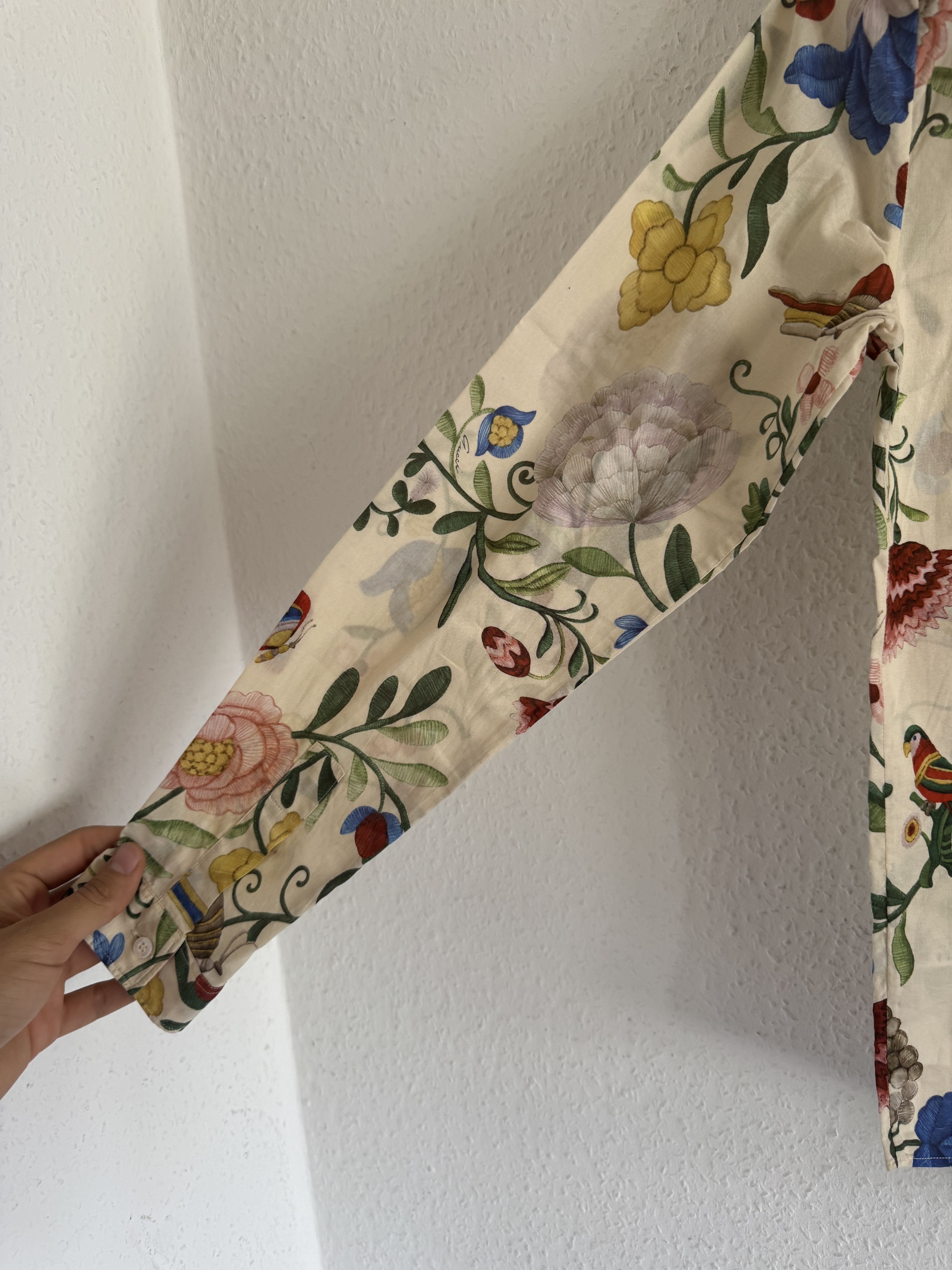 Gucci Duke Floral Button-Up Shirt Size US M / EU 48-50 / 2 - 18 Thumbnail