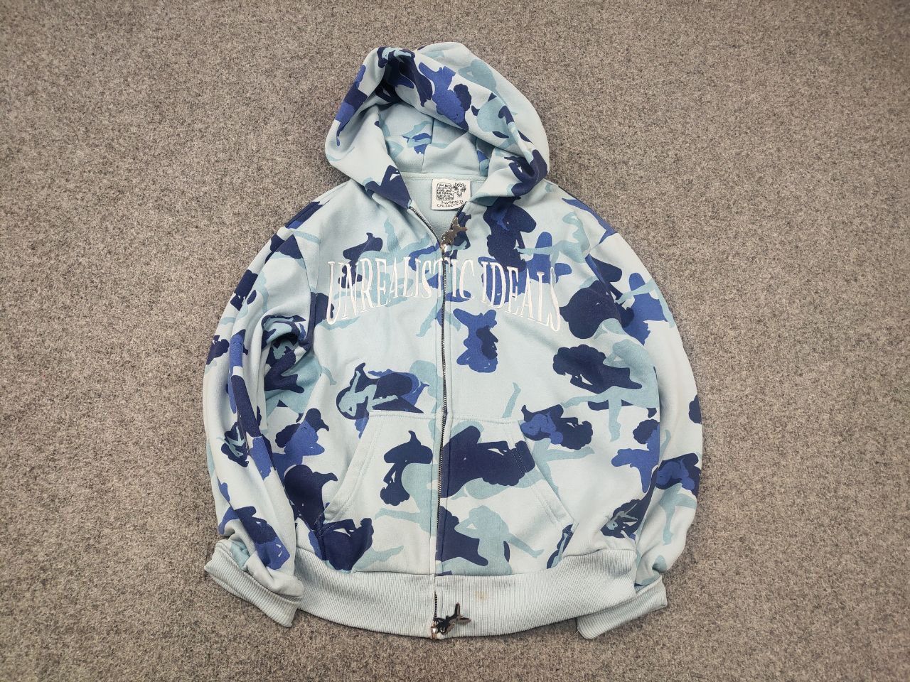 Named Collective Named Collective Unrealistic Ideals Camo Monogram Zip Hoodie Size US S / EU 44-46 / 1 - 3 Thumbnail
