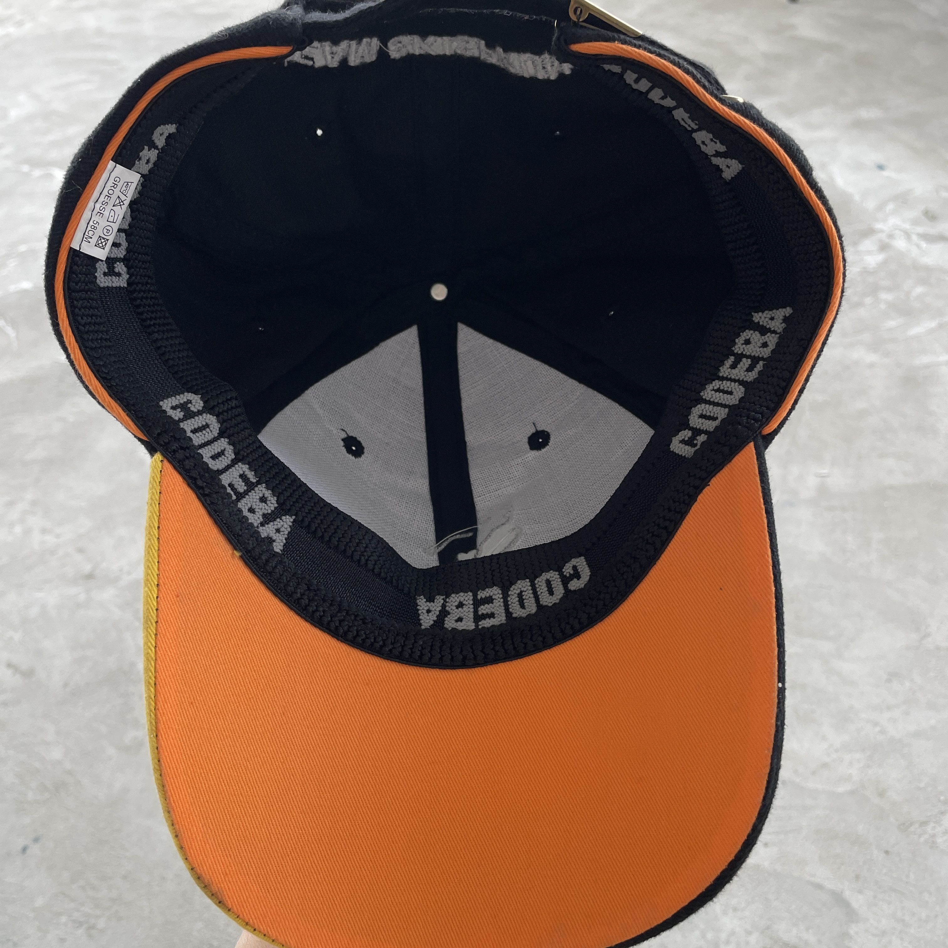 Vintage Vintage Codeba DSV Ski Team Germany Black Cap Hat 58cm Size ONE SIZE - 6 Thumbnail