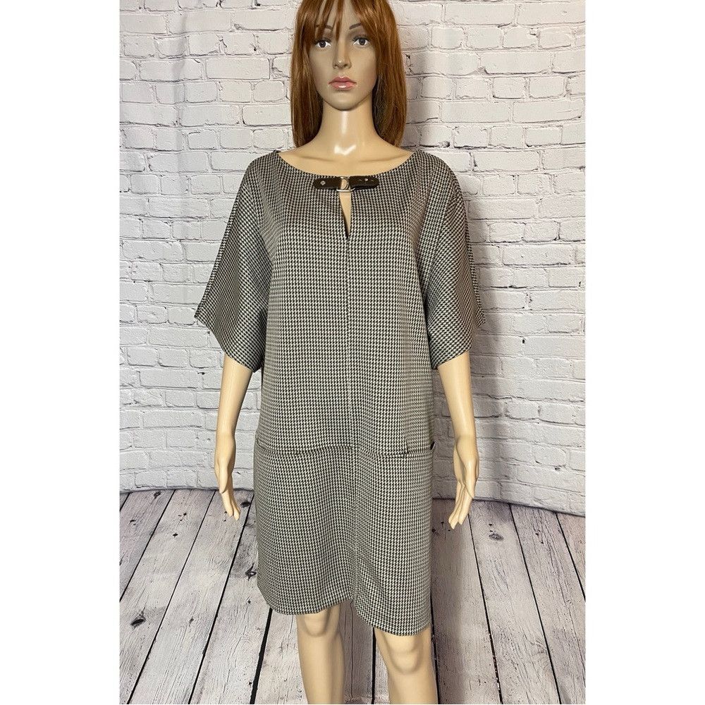 Ralph Lauren NWT New $175 Ralph Lauren Buckle-Trim Jacquard Shift Dress Size XL / US 12-14 / IT 48-50 - 3 Thumbnail