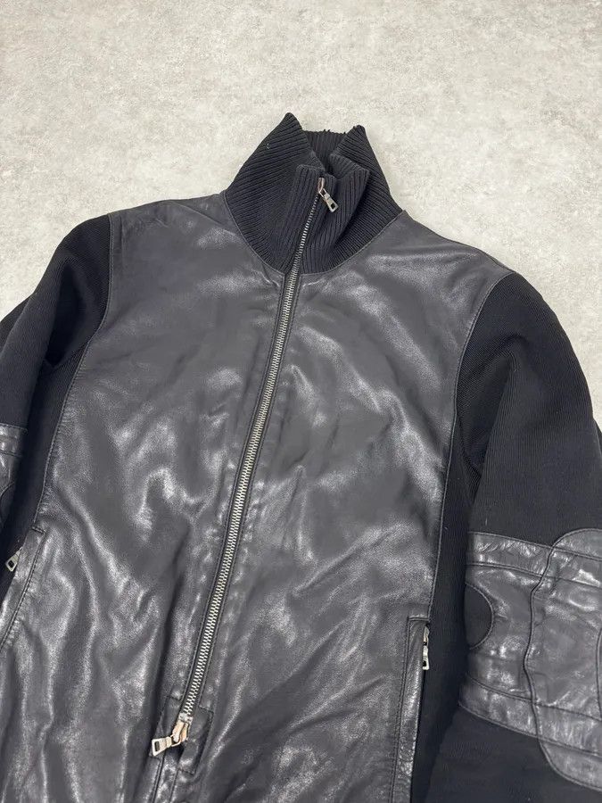 Prada 2000s Prada Hybrid Premium Biker Leather Jacket Size US M / EU 48-50 / 2 - 6 Thumbnail