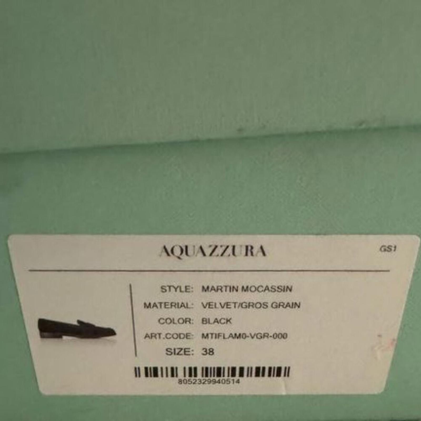 Aquazzura NWT Aquazzura Martin grosgrain-trimmed suede loafers Size US 8 / IT 38 - 5 Thumbnail