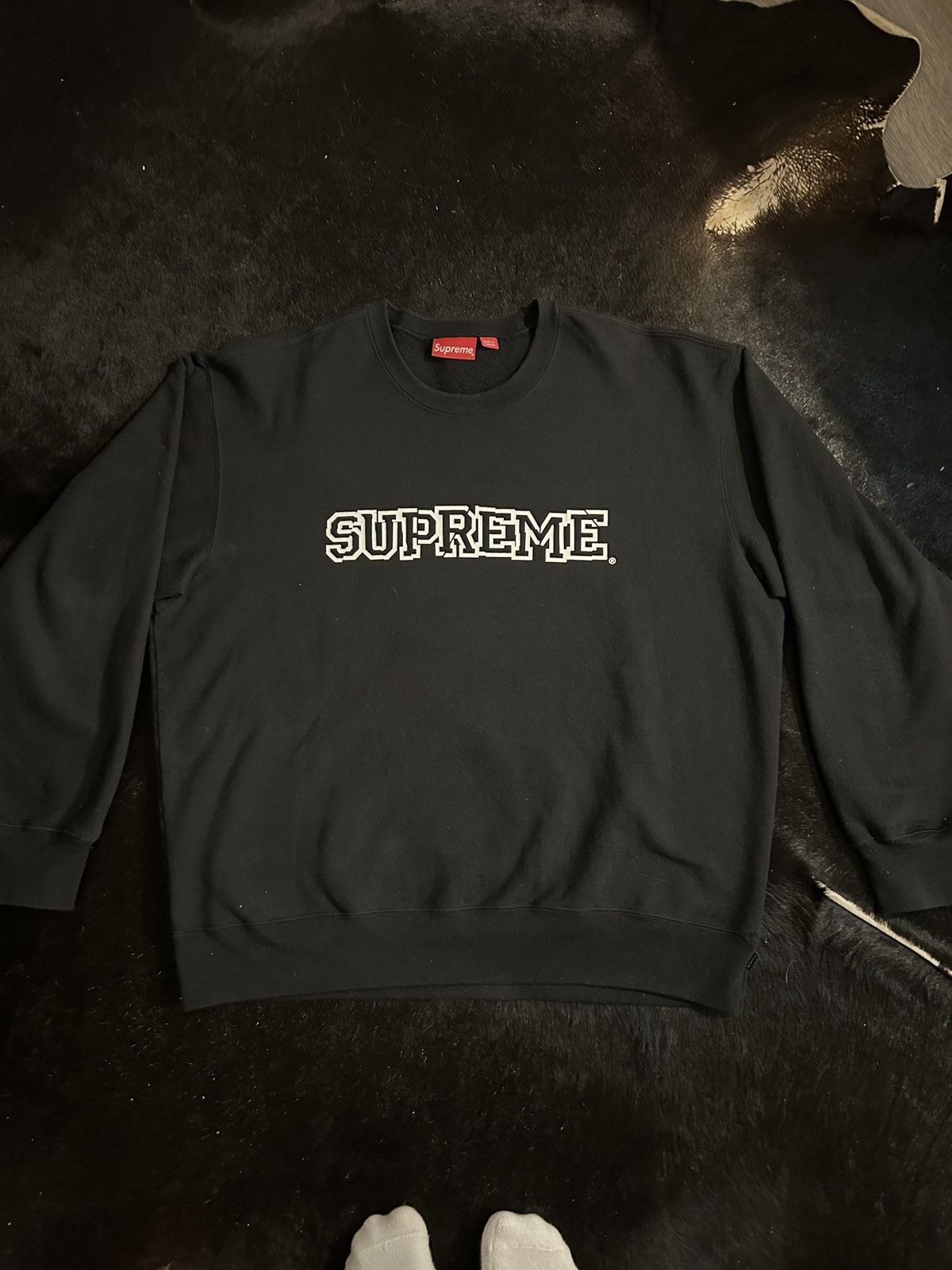 Supreme Supreme Shattered Crewneck Black Size US XL / EU 56 / 4 - 1 Thumbnail