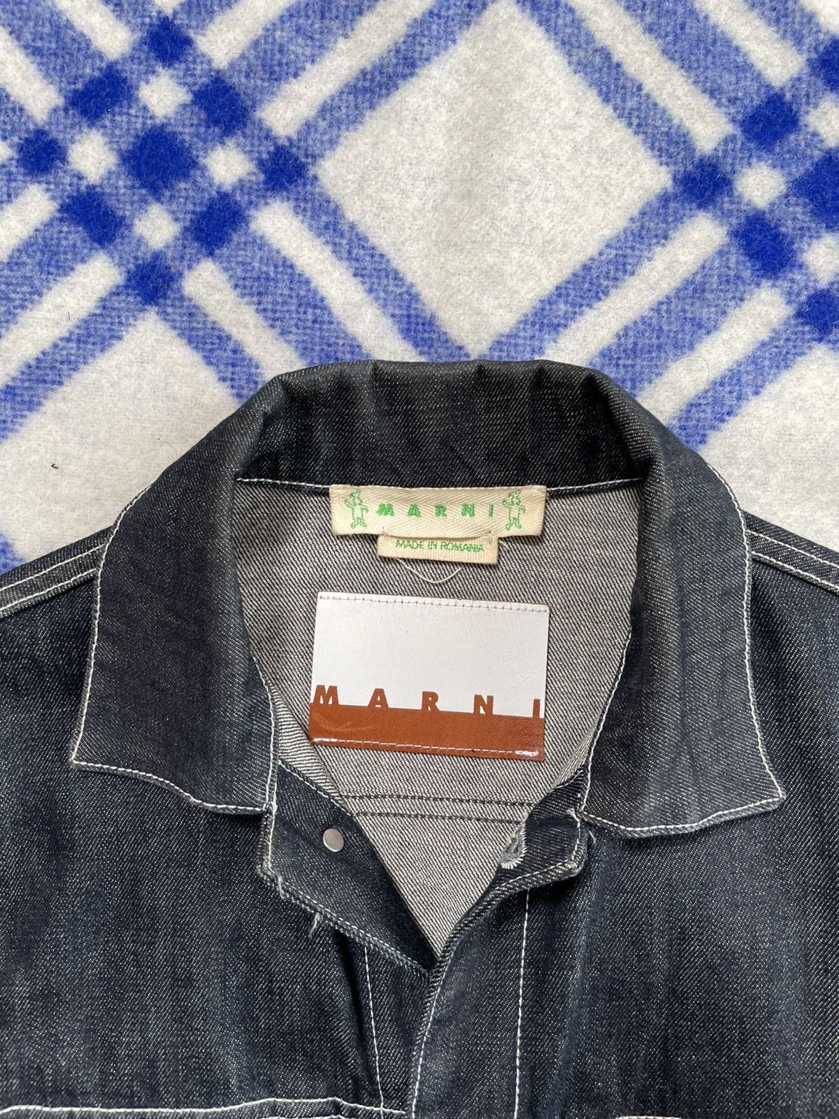 Marni Bunny Denim Jacket Size US L / EU 52-54 / 3 - 3 Thumbnail