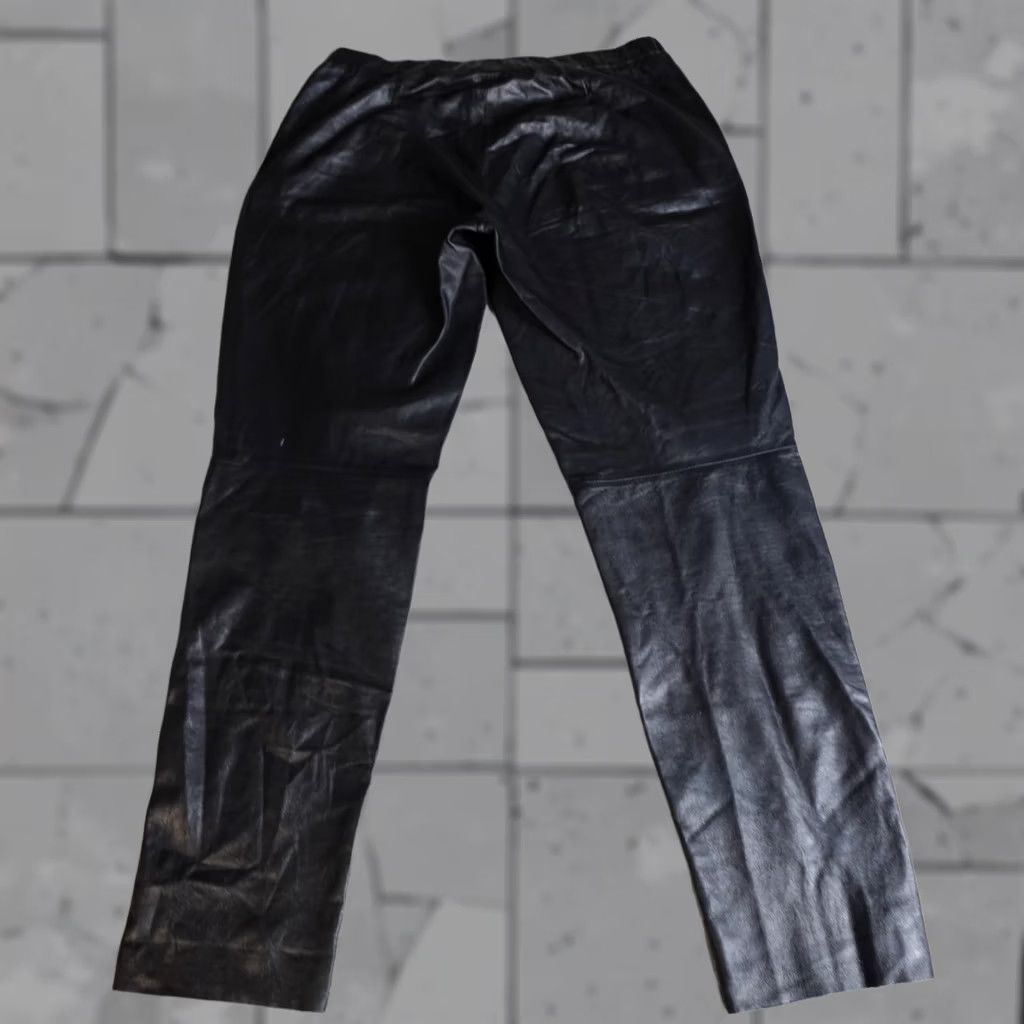 Vince Vince Pants Womens Small Black Leather Solid Pull On V118120690 Size 28" / US 6 / IT 42 - 1 Thumbnail