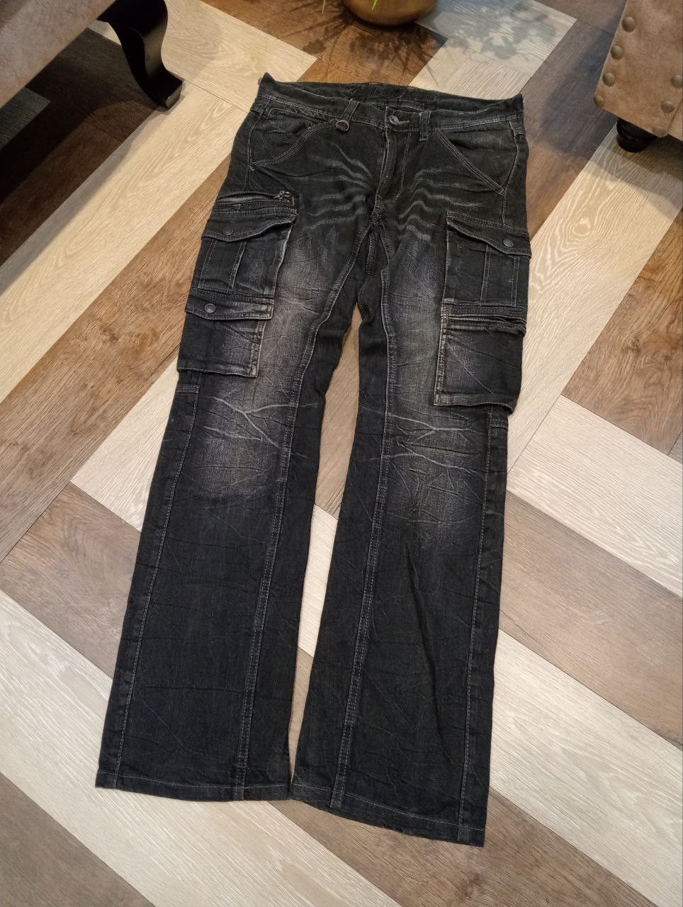 Nicole Club NICOLE CLUB FOR MEN JAPAN CARGO DENIM PANTS Size US 32 / EU 48 - 2 Thumbnail
