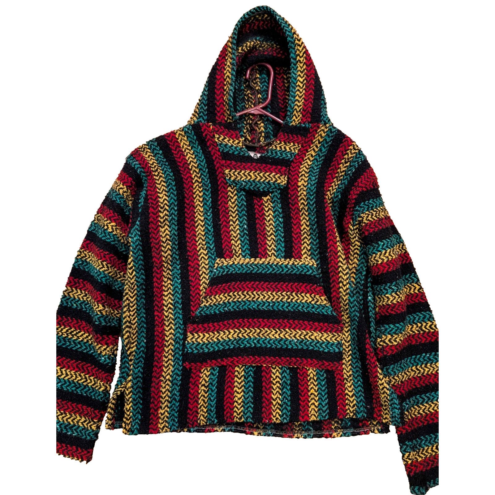 Baja Joe VTG Baja Joe Multi Color Striped Mexican Poncho Hoodie Small Size US S / EU 44-46 / 1 - 1 Thumbnail