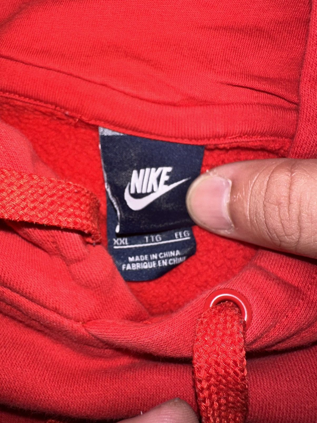 Nike Nike Spellout Red Hoodie Sweatshirt Size US XXL / EU 58 / 5 - 4 Thumbnail