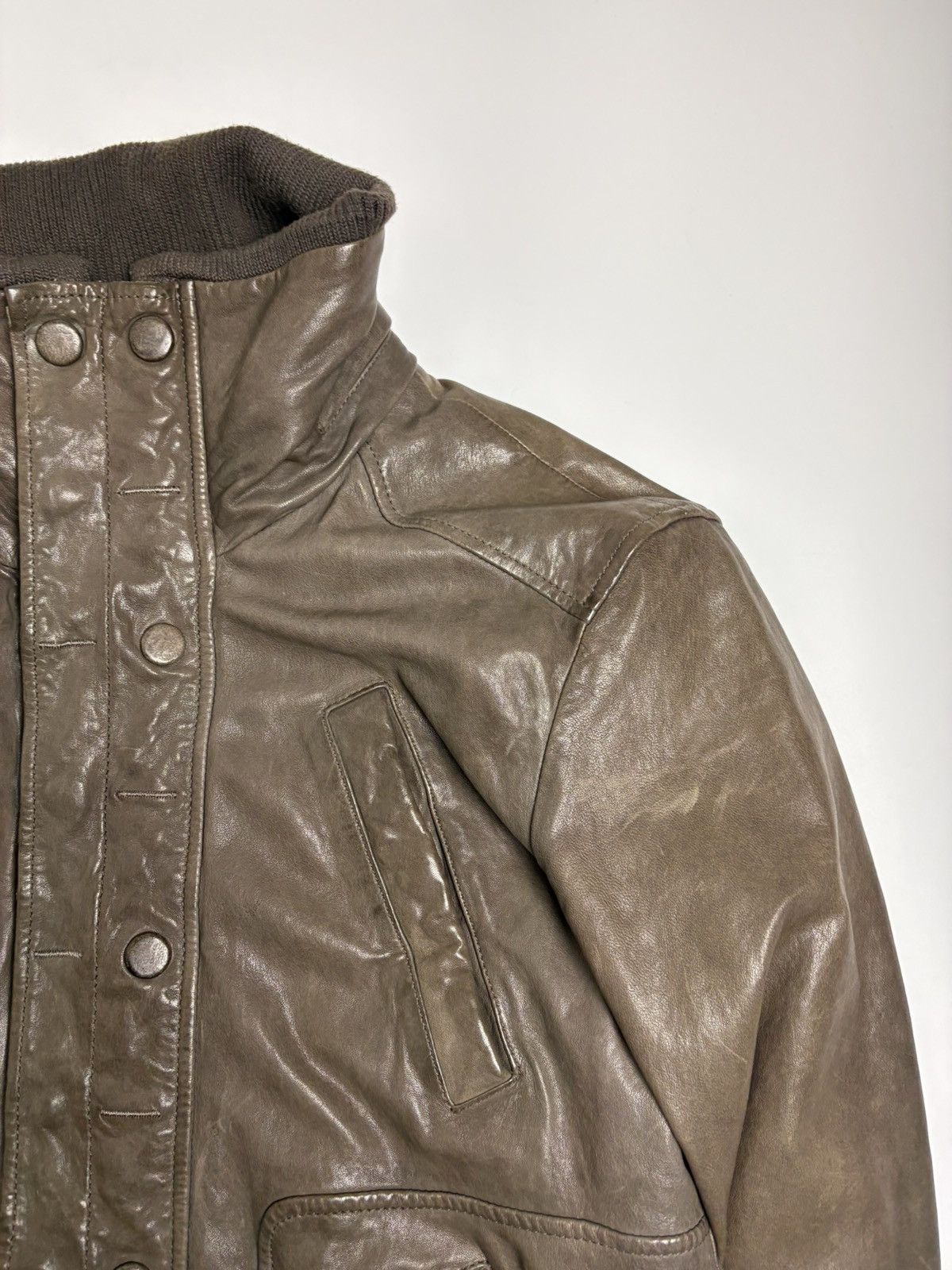 Dolce & Gabbana Dolce & Gabbana Vintage Leather Bomber Jacket Size US M / EU 48-50 / 2 - 7 Thumbnail