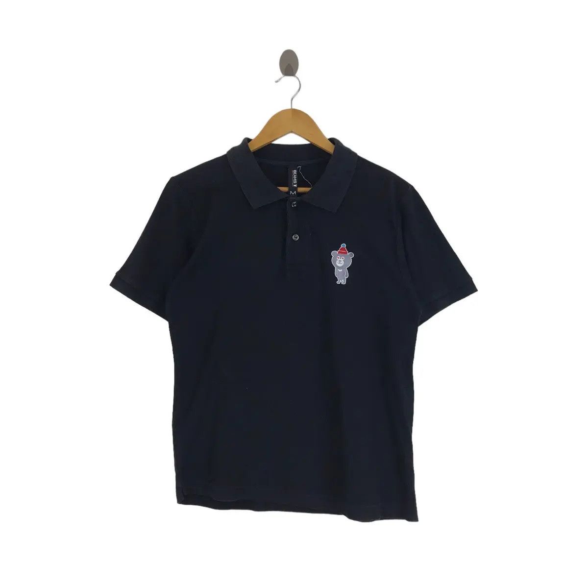 Beams Plus Vtg BEAMS PLUS Art For Everyone Bear Polo Tee Shirt Size US M / EU 48-50 / 2 - 1 Thumbnail