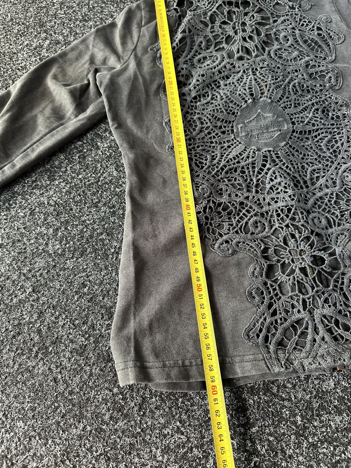 Harley Davidson × Vintage 🚨Vintage 90s Harley Davidson ZIP LOGO long sleev avant garde Size S / US 4 / IT 40 - 9 Thumbnail