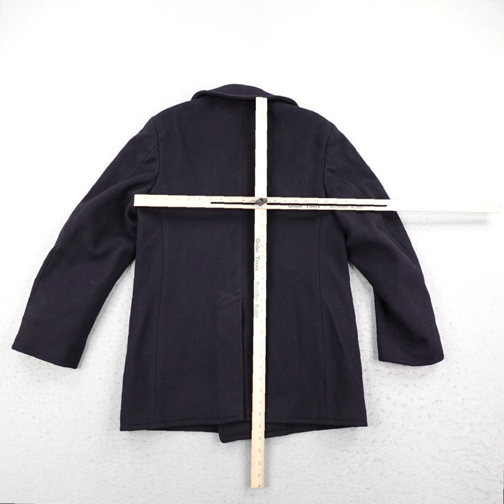 Doublet VINTAGE US Navy Jacket Mens 38 Wool Pea Coat Double Breasted USN Korean War 50s Size US XXS / EU 40 - 5 Thumbnail