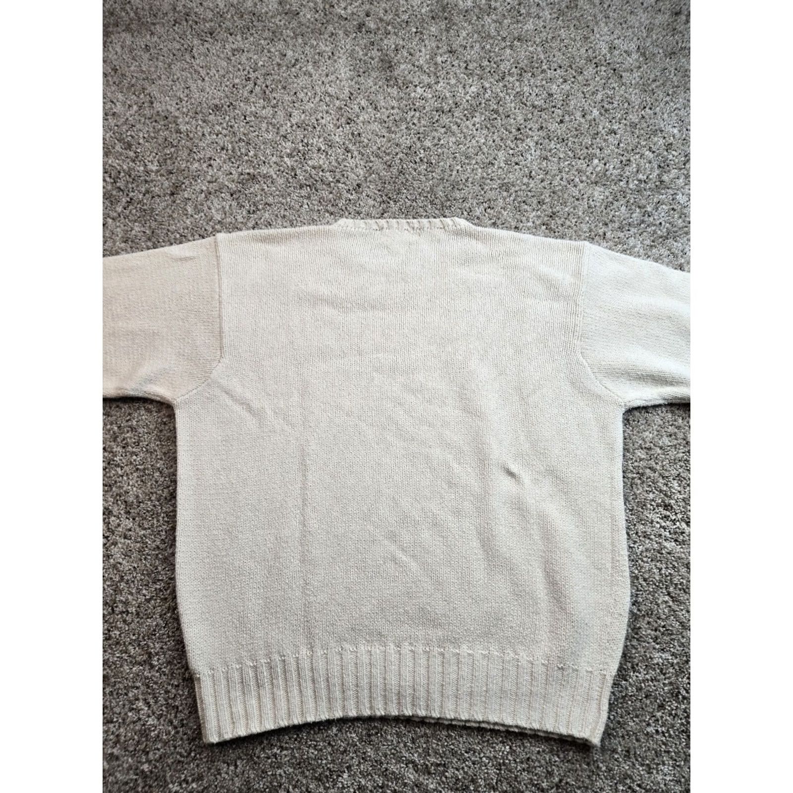 Polo Ralph Lauren VINTAGE Polo Ralph Lauren Sweater Mens XL Beige Crewneck Pullover Cotton 90s Size US XL / EU 56 / 4 - 6 Thumbnail