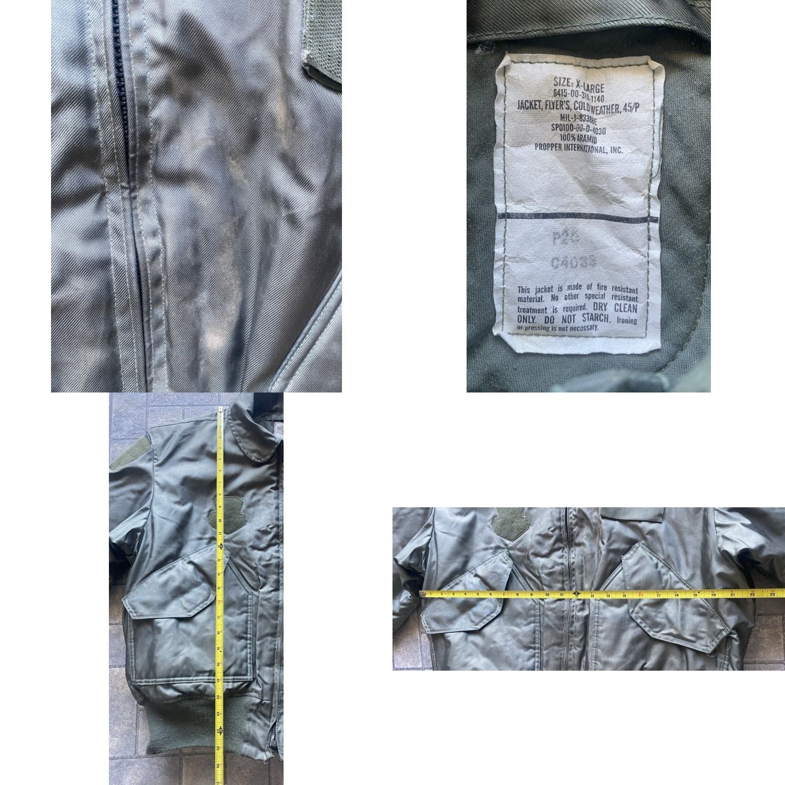 Propper Propper Flyers Jacket Aramid Cold Weather 45/P Men’s XL Green Jacket Size US XL / EU 56 / 4 - 8 Thumbnail