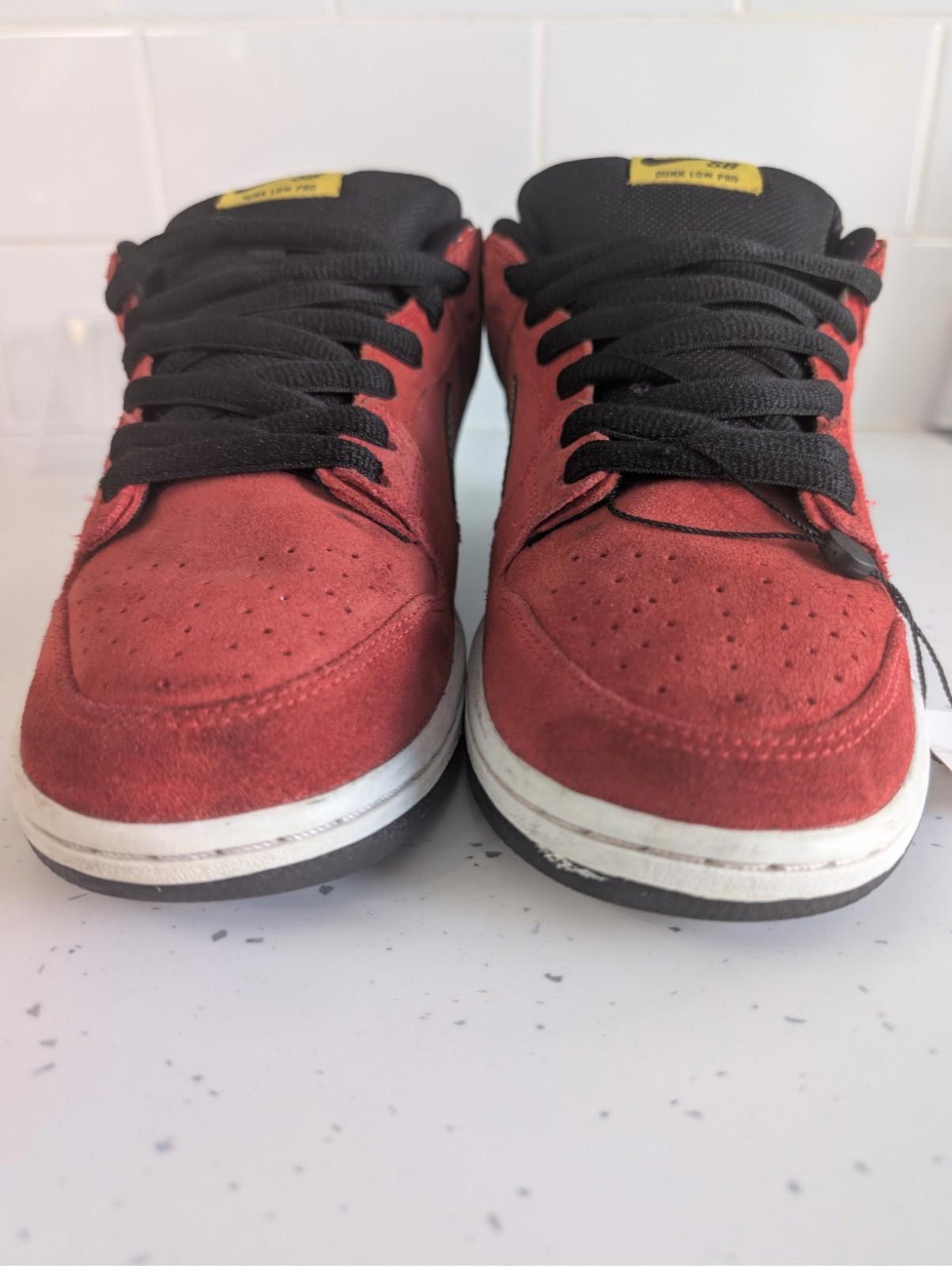 Nike Nike SB Dunk Low Firecracker Red UK 8 Rare SB Collector Pair Size US 9 / EU 42 - 5 Thumbnail