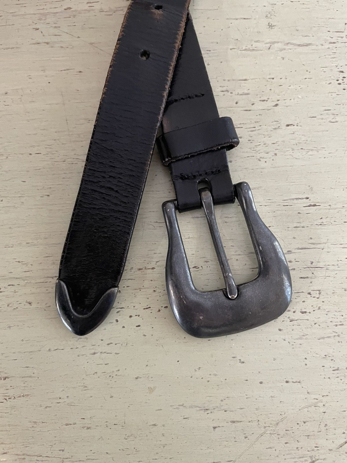 Cole Haan × Vintage Conch Embellished Belt Size 36 - 3 Thumbnail
