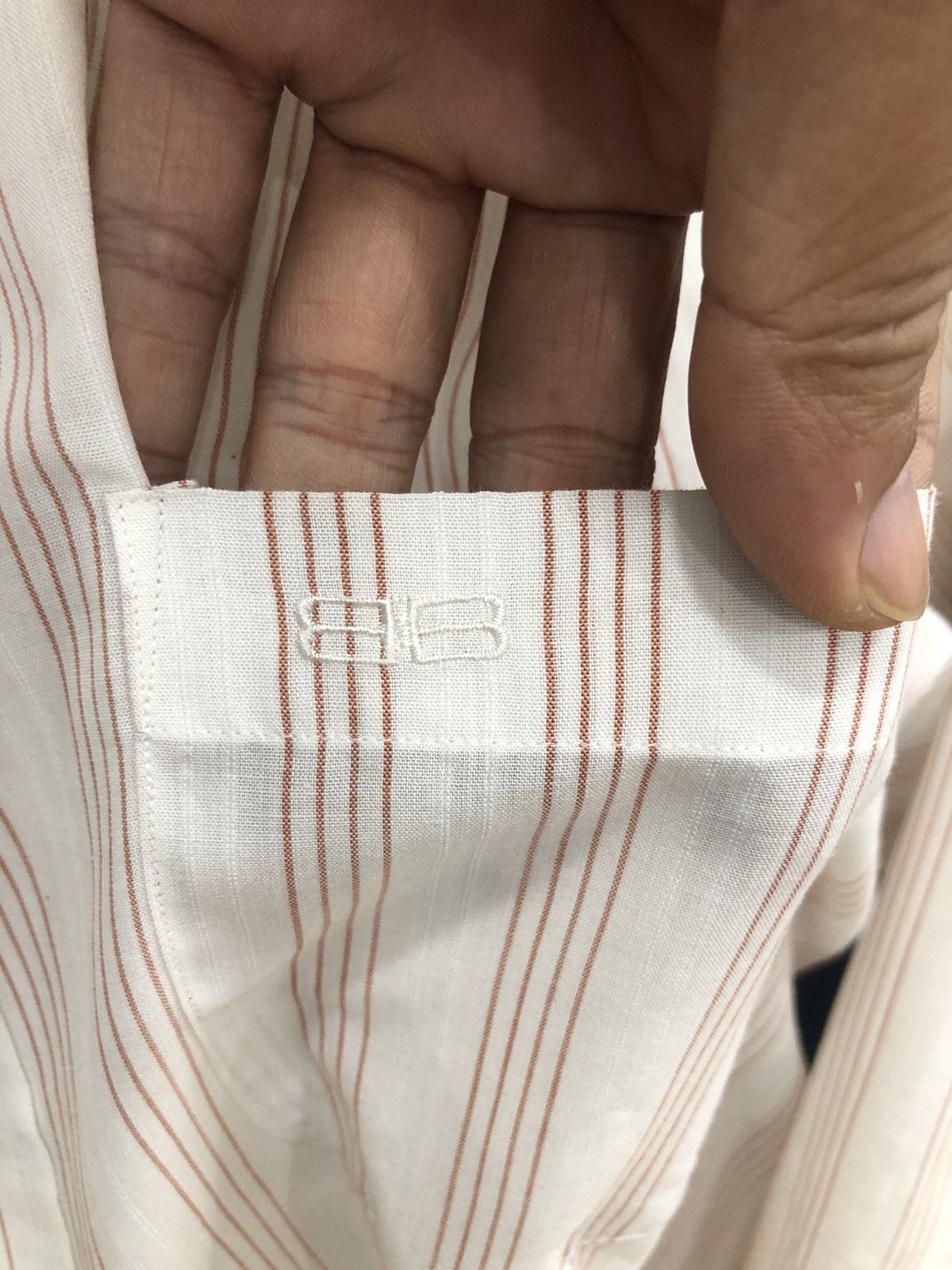 Balenciaga Vintage Balenciaga Striped Shirt Size US XL / EU 56 / 4 - 3 Thumbnail