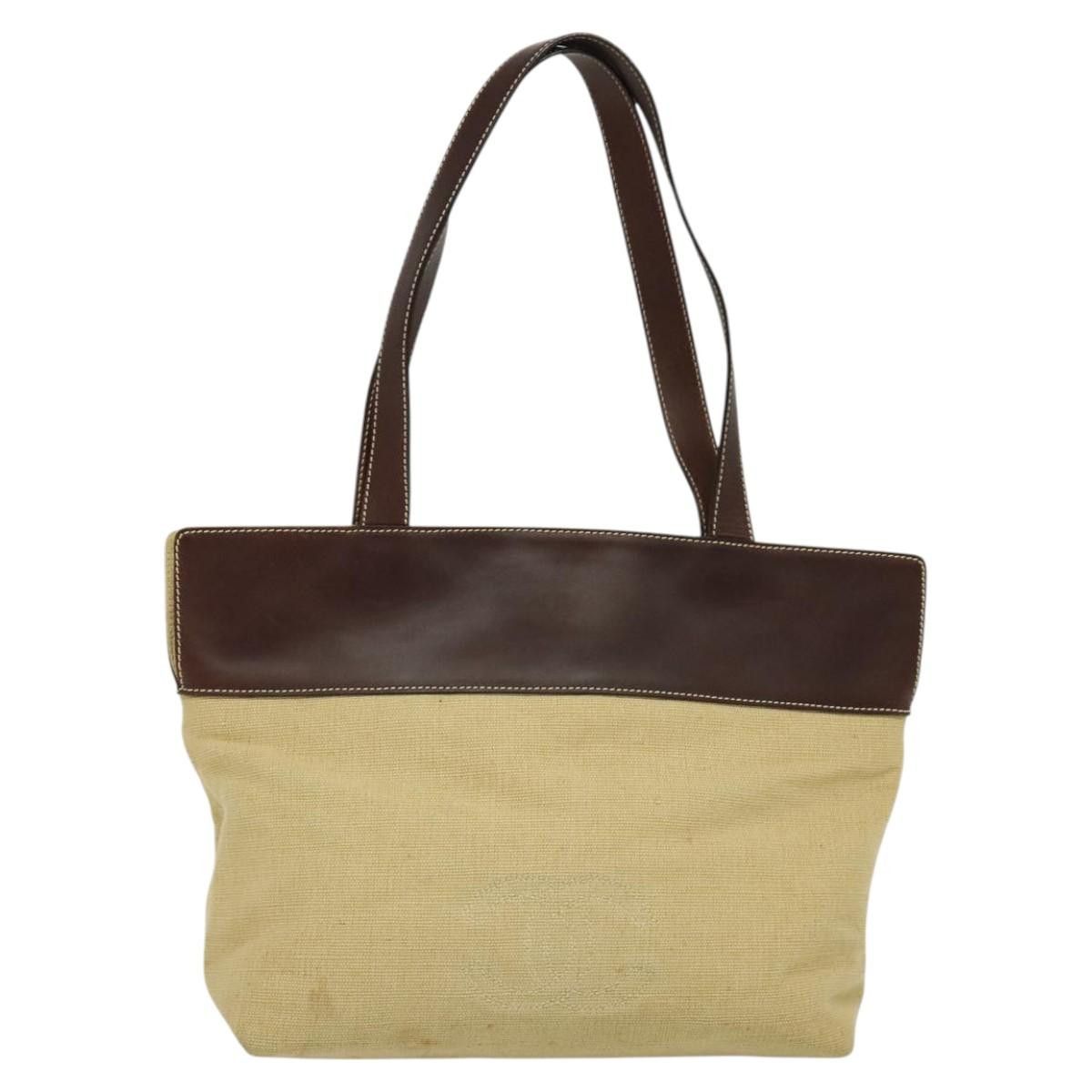 Chanel CHANEL Tote Bag Canvas Leather Beige CC Size ONE SIZE - 13 Thumbnail