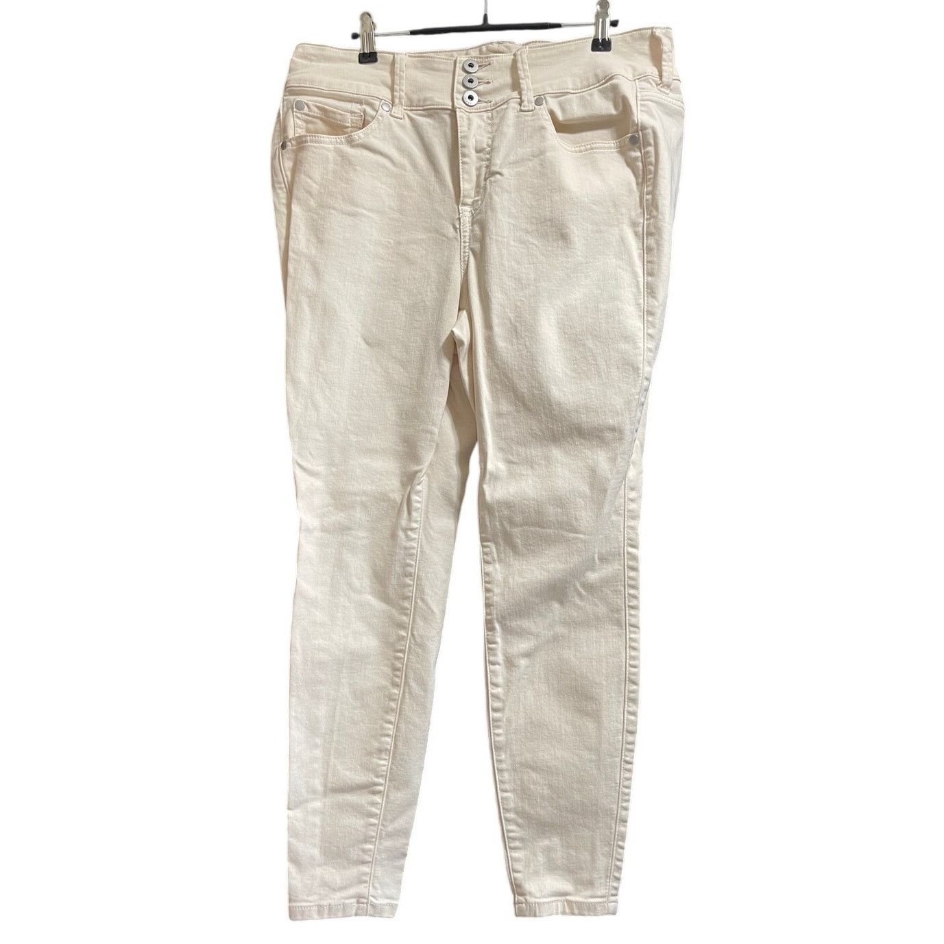 Other Torrid Jegging Size 12S 3 Button Beige / Off White Pants Size 35" - 1 Thumbnail