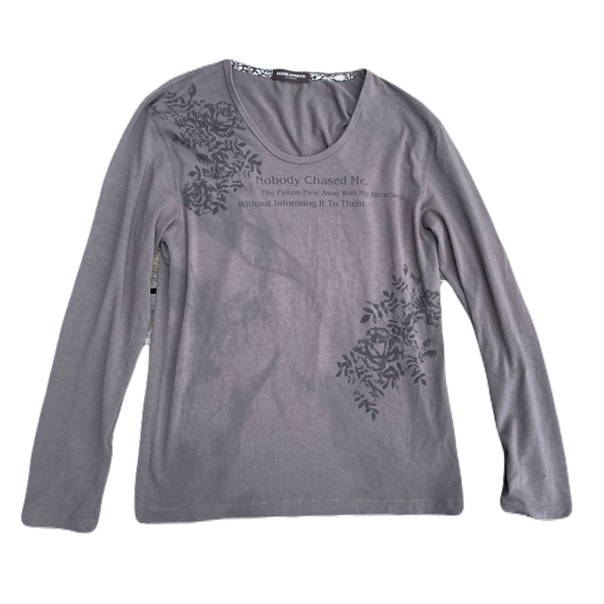 If Six Was Nine 2000s Japanese archive Poem Floral Smoke Long Sleeve Tee Size US M / EU 48-50 / 2 - 2 Thumbnail