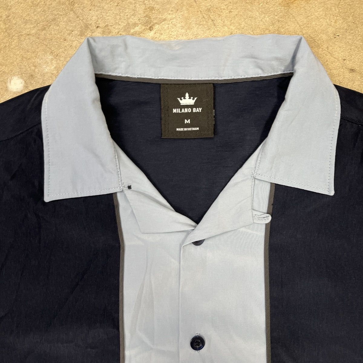 Other Short Sleeve Button Shirt Camp Collar Blue Medium Size US M / EU 48-50 / 2 - 2 Thumbnail