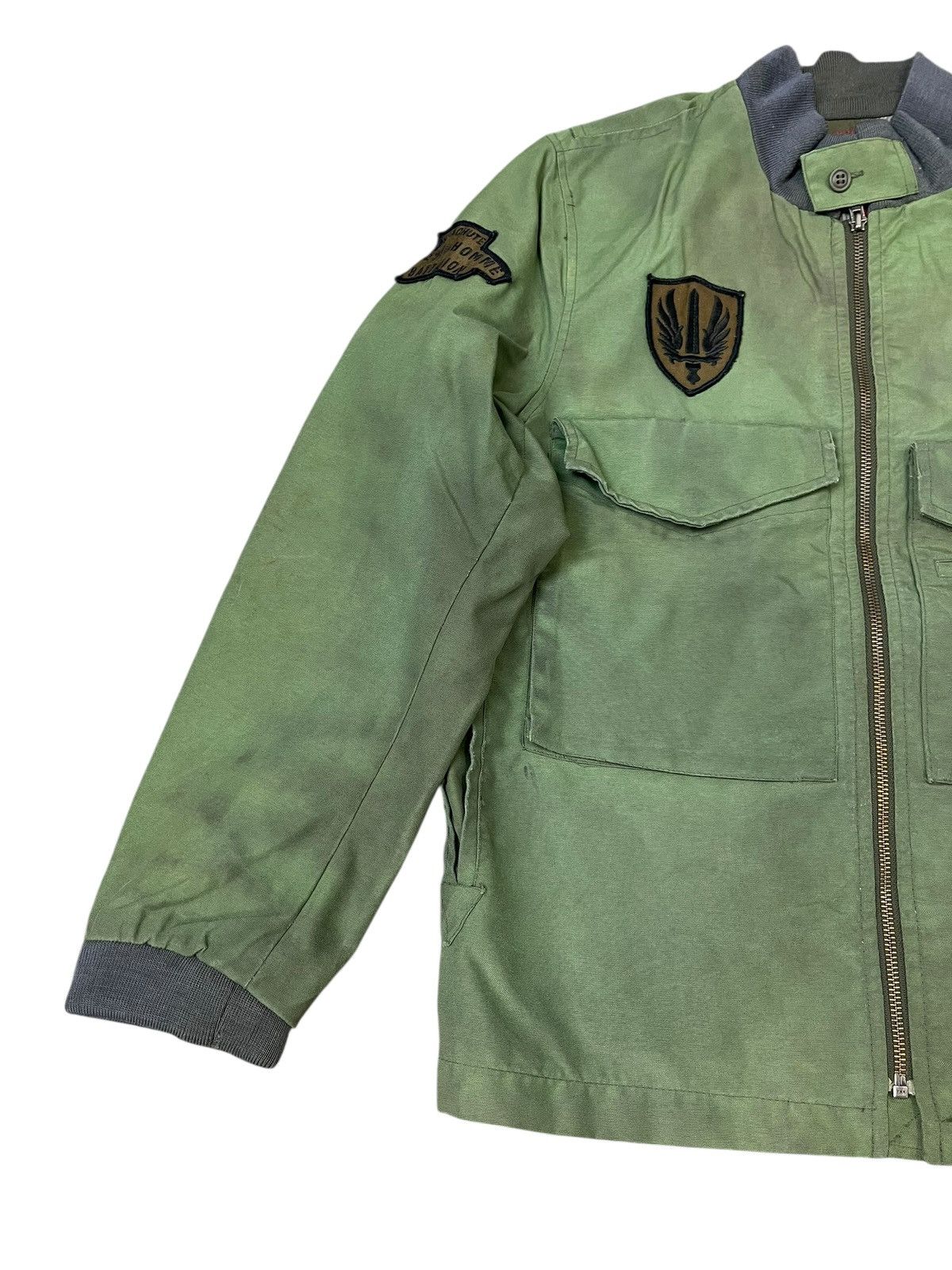 291295=Homme Vintage 291295=Homme Knight Hawks Military Dirty Oil Jacket Size US L / EU 52-54 / 3 - 3 Thumbnail