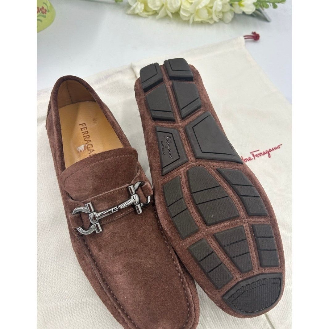 Men’s Salvatore Ferragamo PARIGI bit driver loafer size 9.5 E made in Italy FERRAGAMO Parigi Bit Driving Shoe (Men) | Nordstrom main image 4