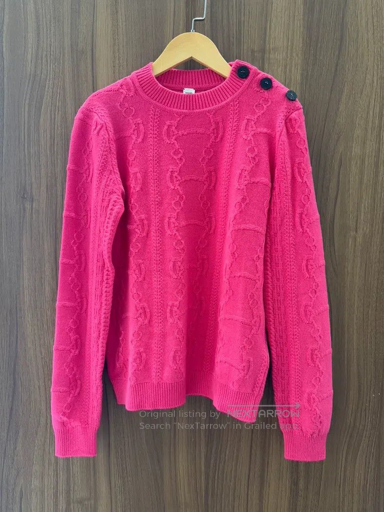 Hermes Hermes Fuchsia wool and cashmere sweater Size XS / US 0-2 / IT 36-38 - 1 Thumbnail