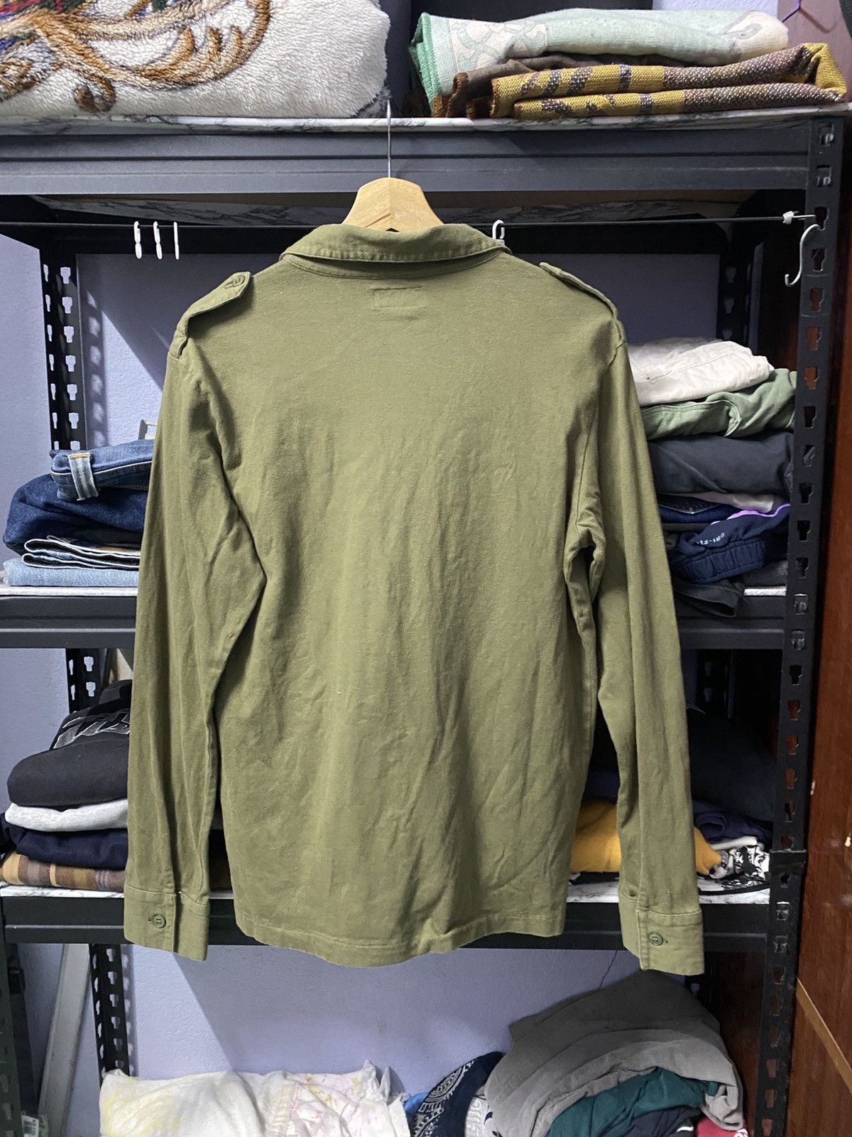 agnes b. Agnes B Homme Paris Shirt Button Up Green Military Size XS / US 0-2 / IT 36-38 - 2 Thumbnail