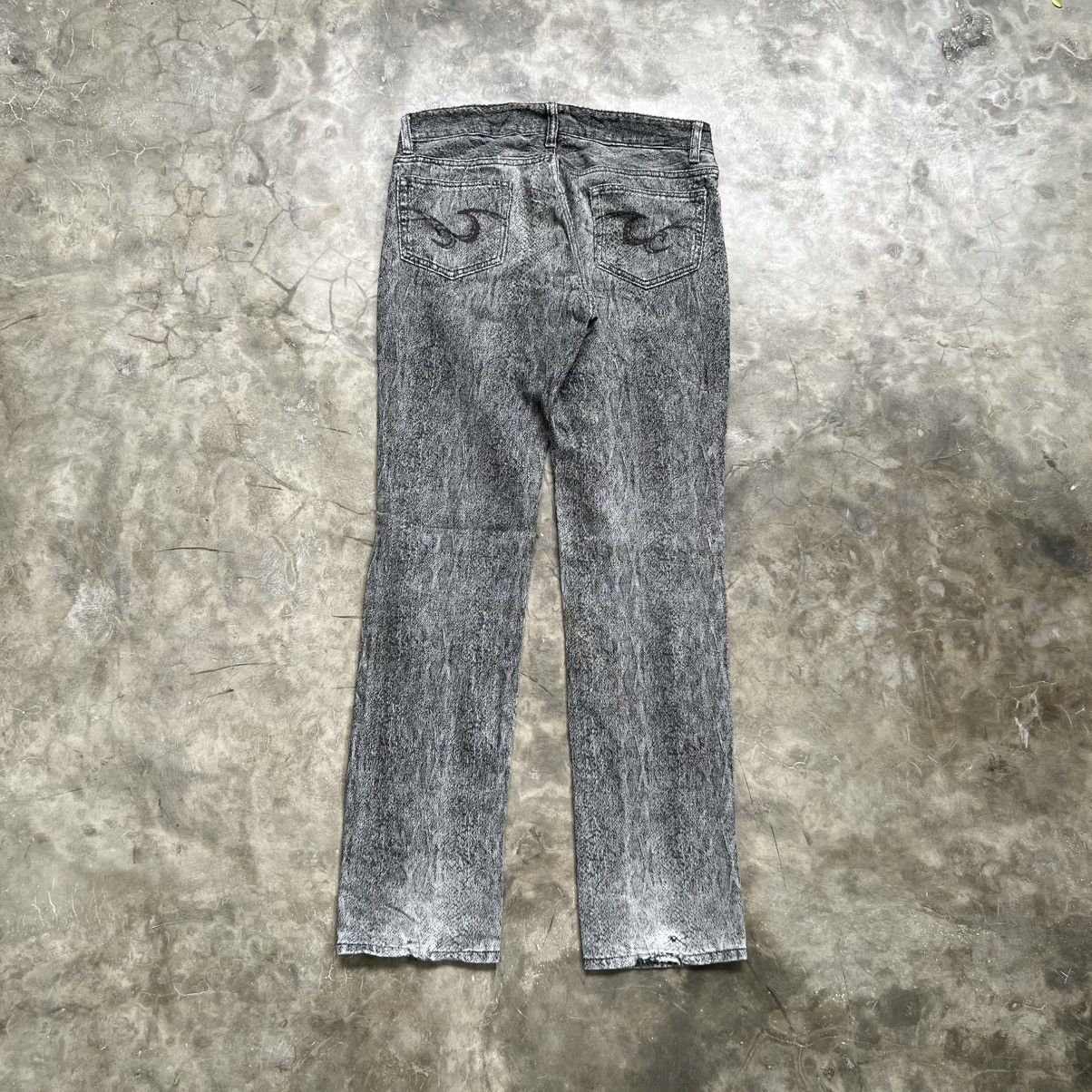 If Six Was Nine 2000s Custom Culture Snake Skin Texture Pants Size US 29 - 2 Thumbnail