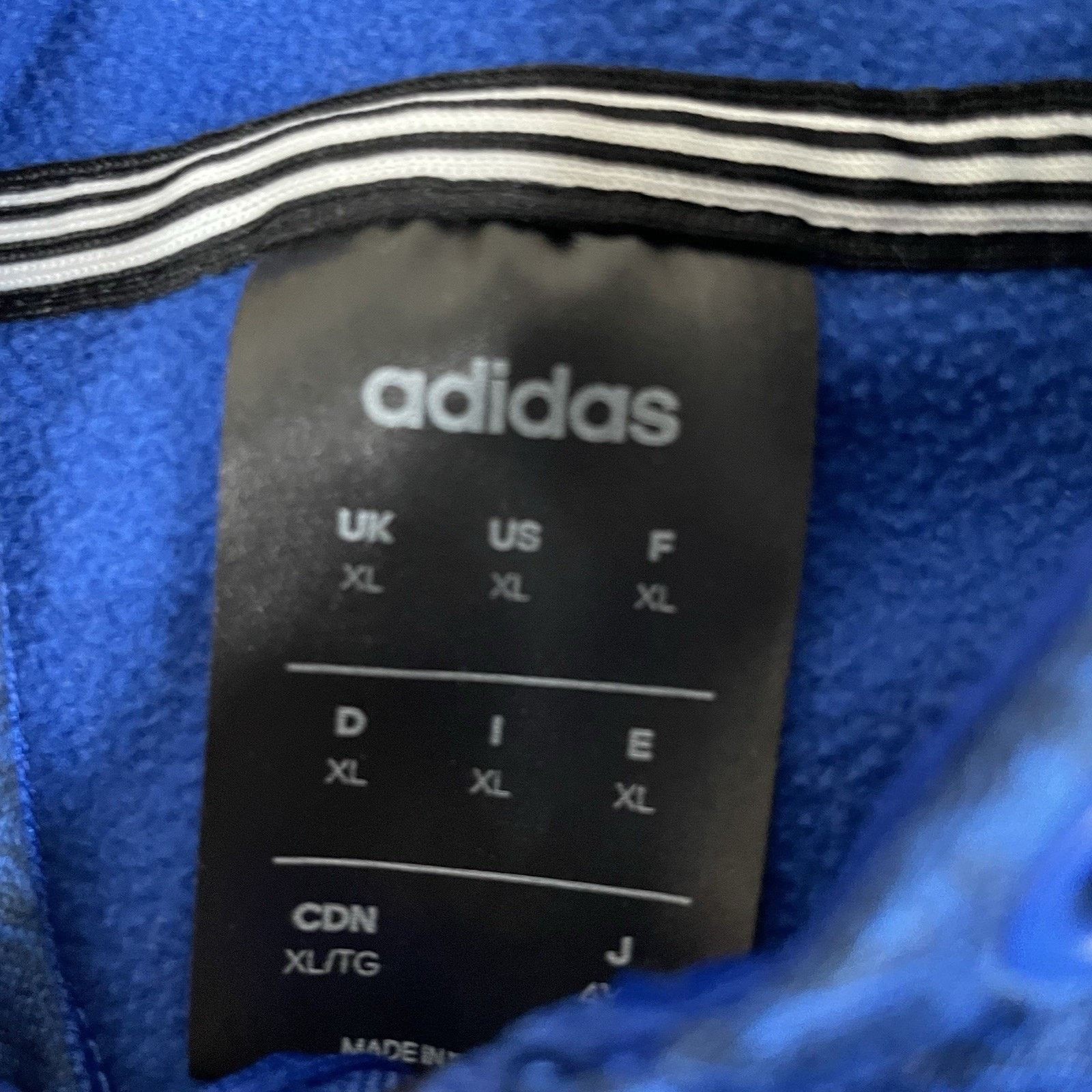 Adidas Adidas Jacket Men's Full Zip Hoodie Size XL Size US XL / EU 56 / 4 - 3 Thumbnail
