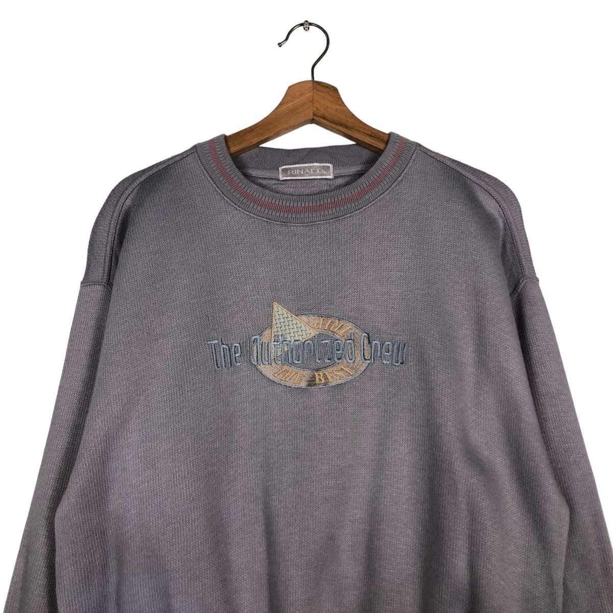Japanese Brand 🔥Vintage Sweatshirt The Authrized Crew Embroidered Big Logo Size US M / EU 48-50 / 2 - 3 Thumbnail