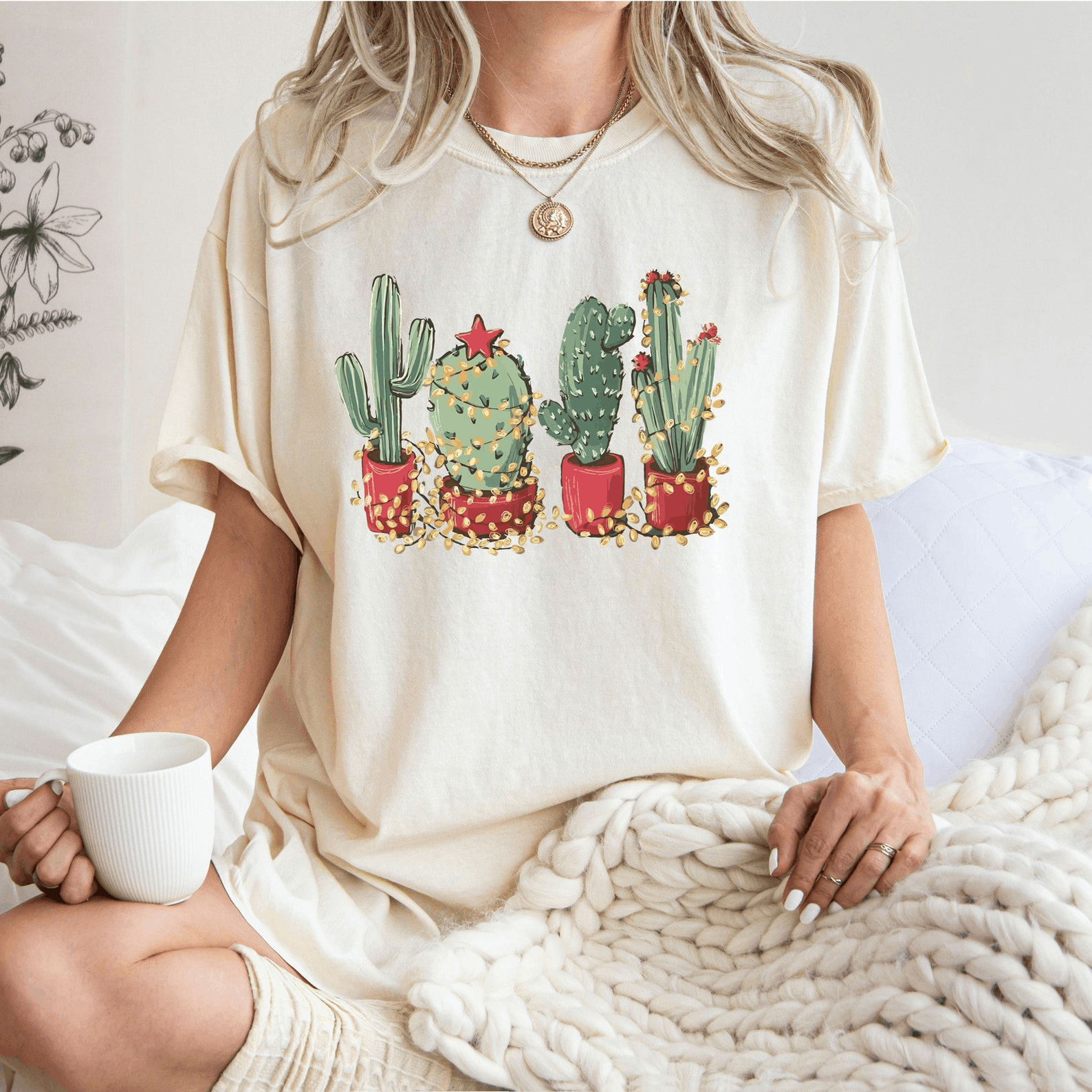 Other Christmas Cactus Shirt Size L / US 10 / IT 46 - 1 Thumbnail
