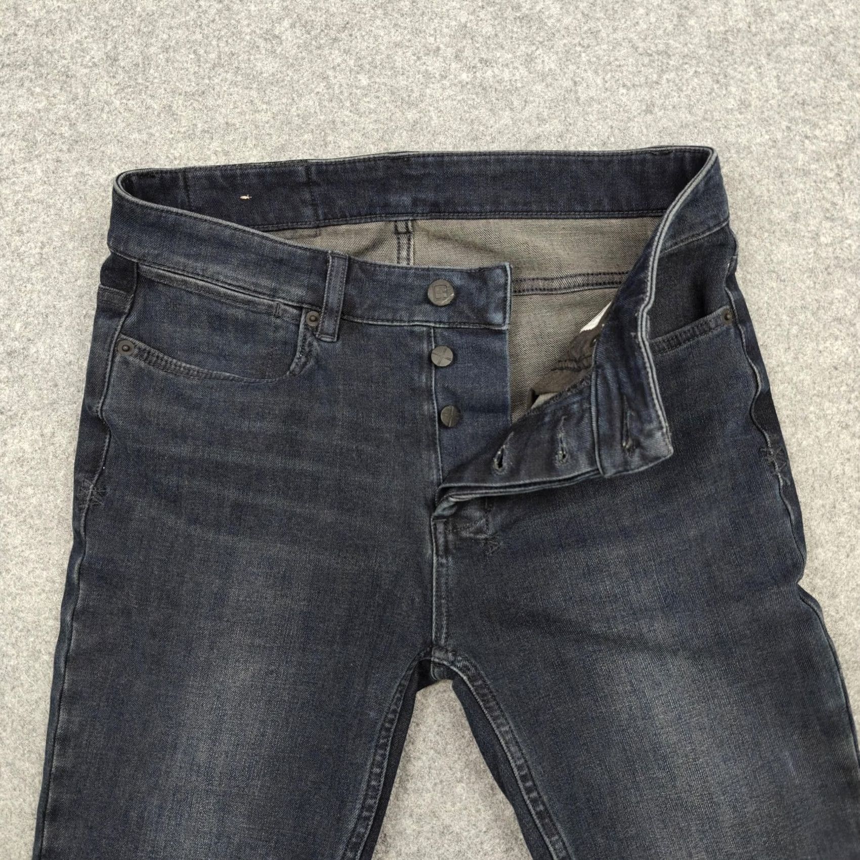 Ksubi Ksubi Jeans Slim 29x32 Denim Blue Dark Wash Van Winkle Nightfall Stretch Pants Men Size US 29 - 2 Thumbnail