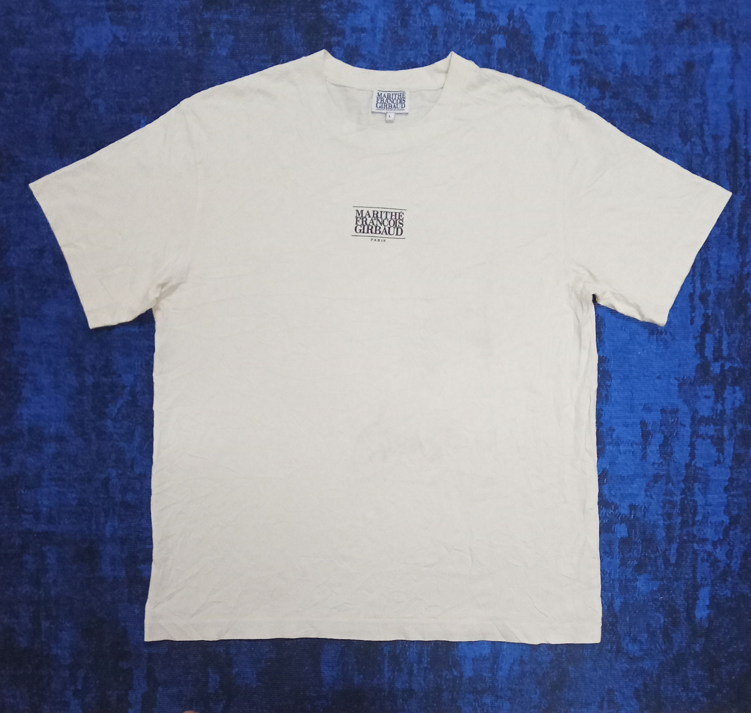 Marithe + Francois Girbaud Marithe Francois Girbaud Centre Spell Out T Shirt Size US L / EU 52-54 / 3 - 1 Thumbnail