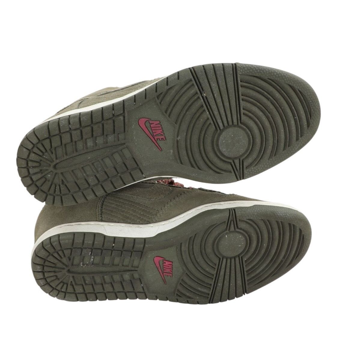 Nike Nike Dunk Sky Hi Medium Olive Green Suede Sneakers Wedge Hee Size US 8 / IT 38 - 11 Thumbnail
