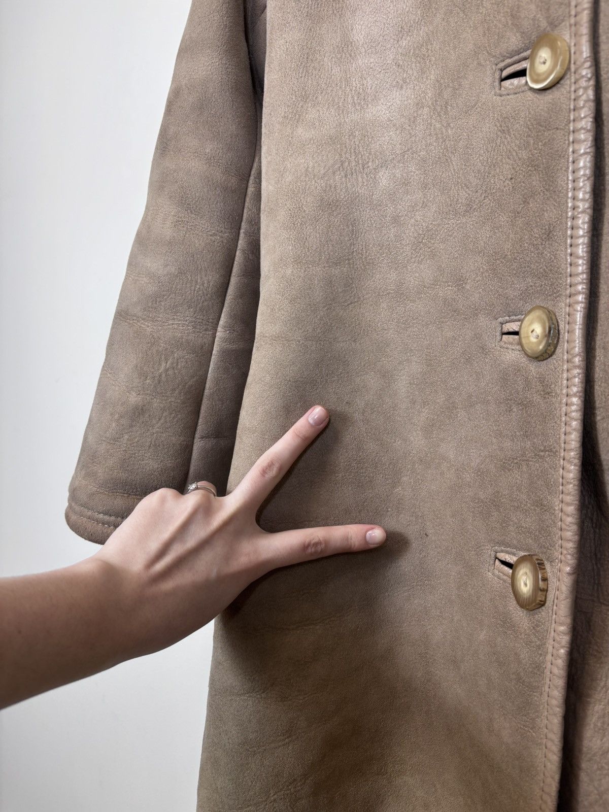 Sawyer of Napa Vintage Sawyer Of Napa Women’s Fur Shearling Sheepskin Coat Size L / US 10 / IT 46 - 8 Thumbnail
